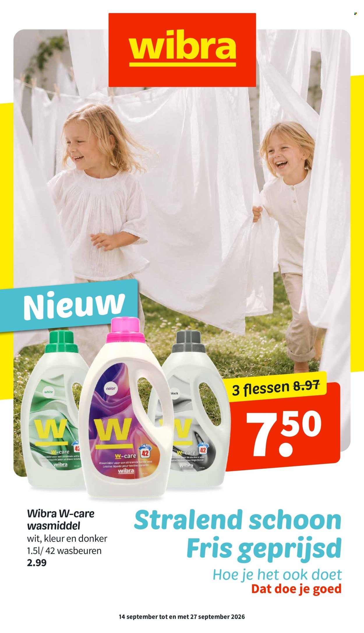 WIBRA folder - Stralend schoon Fris geprijsd