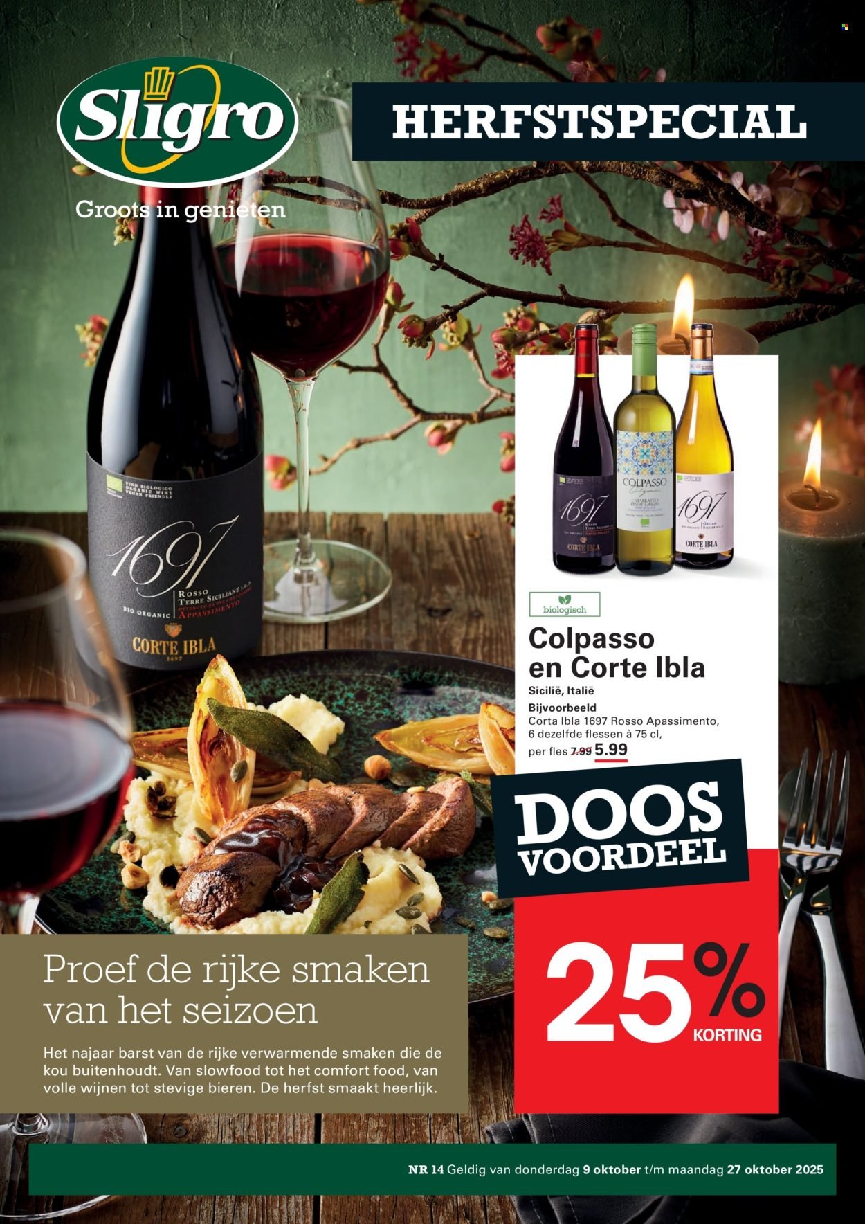 SLIGRO folder - Wijn (2025-10-09 - 2025-10-27)