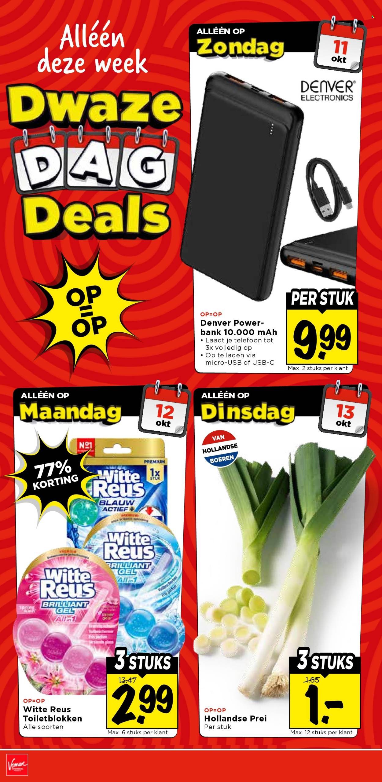 VOMAR folder - Van zondag 11 oktober 2026