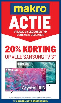 MAKRO folder - Actie Samsung TV's