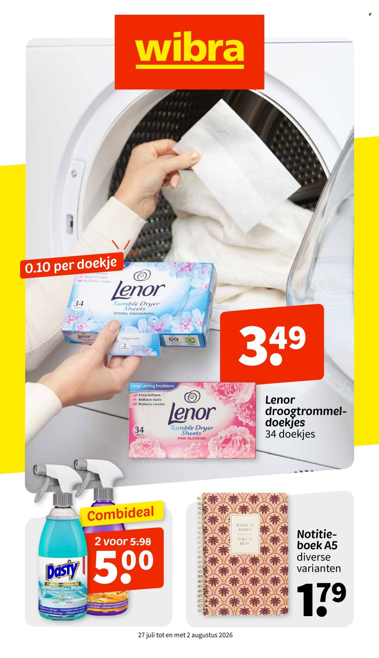 WIBRA folder - Van maandag 27 juli 2026