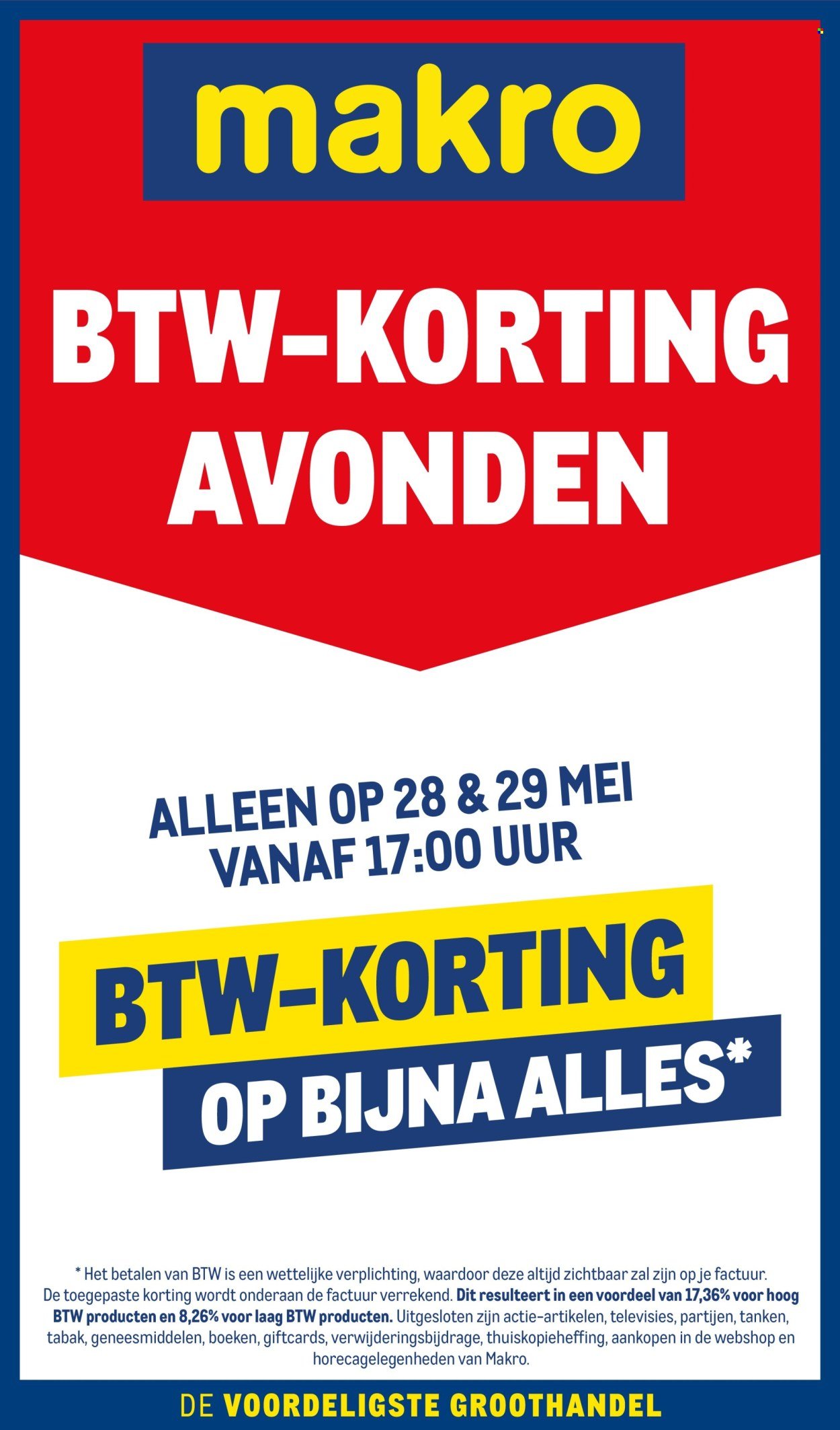 MAKRO folder - BTW-korting avonden