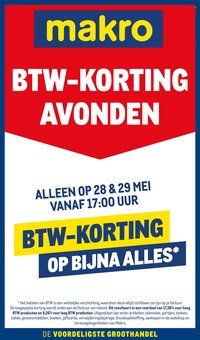 MAKRO folder - BTW-korting avonden