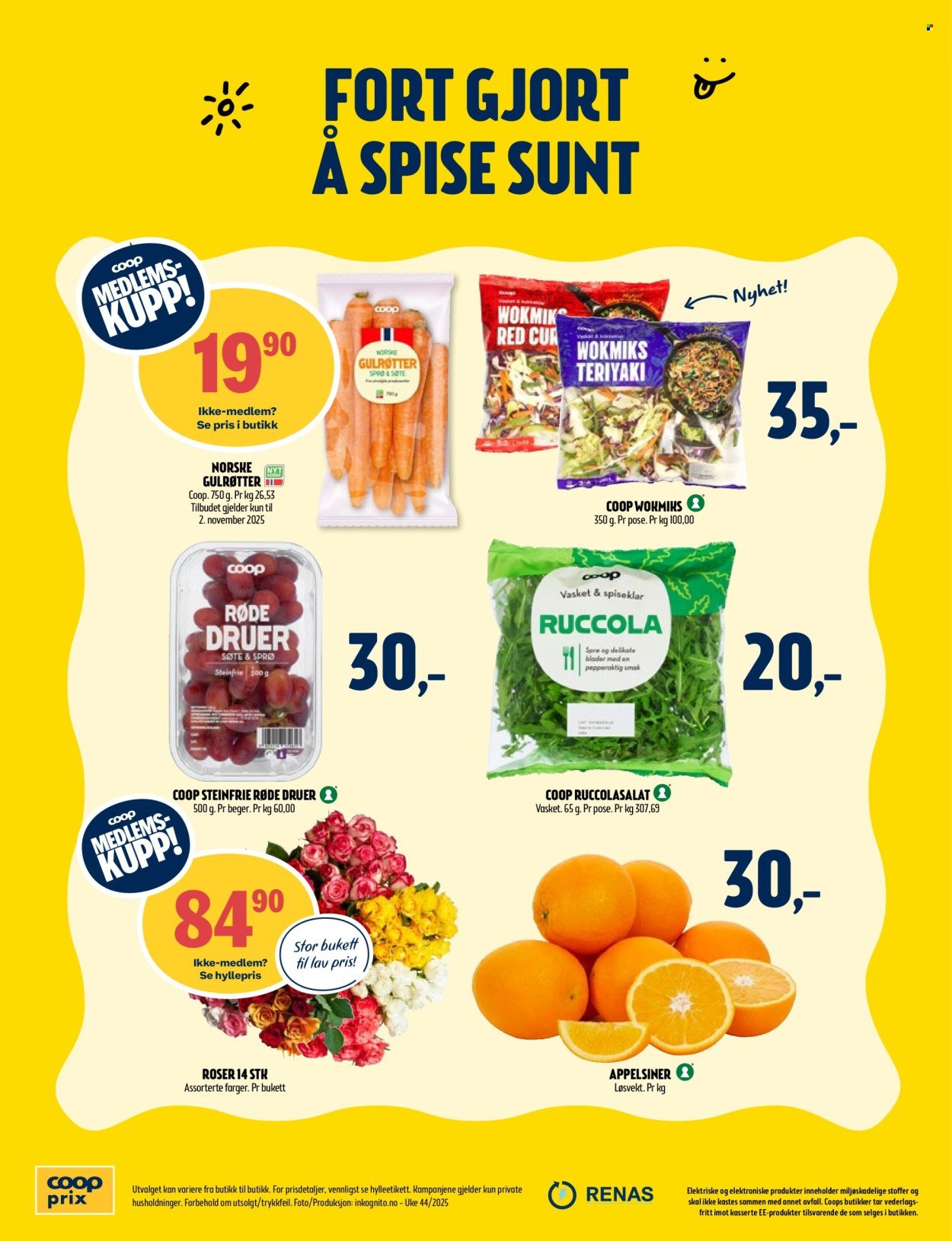 COOP PRIX kundeavis - Uke 44 (2025-10-27 - 2025-11-02)