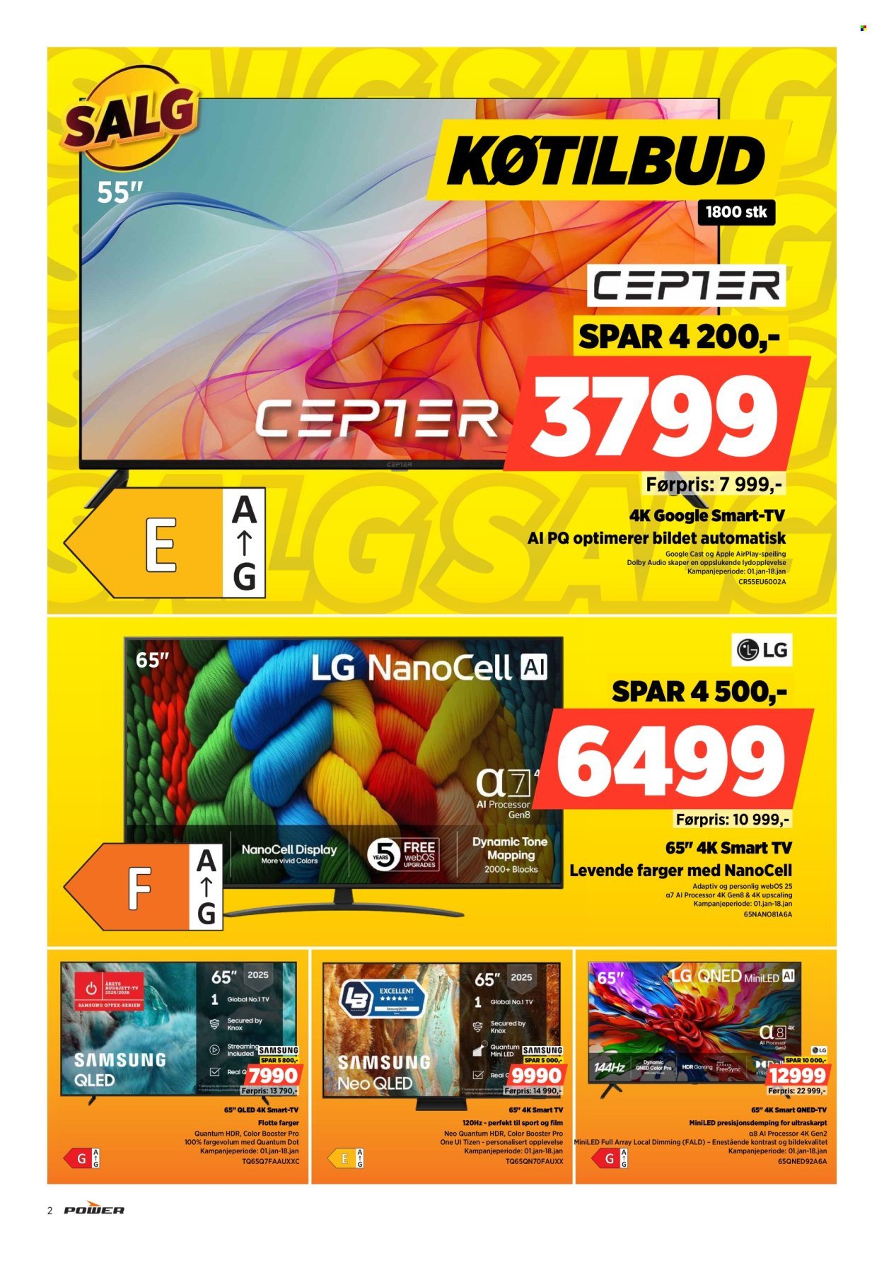 POWER kundeavis - Fra mandag 5. januar 2026 (2026-01-05 - 2026-01-11)