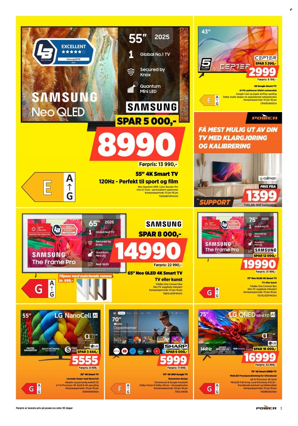 POWER kundeavis - Fra mandag 5. januar 2026 (2026-01-05 - 2026-01-11)