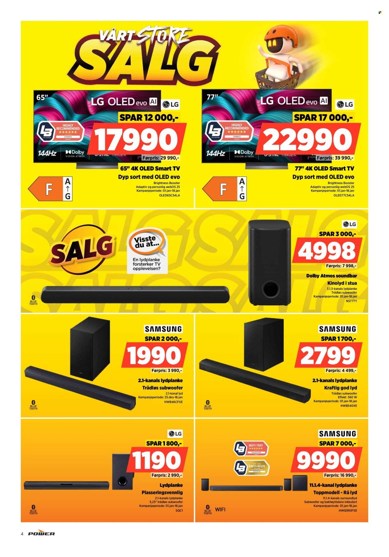 POWER kundeavis - Fra mandag 5. januar 2026 (2026-01-05 - 2026-01-11)