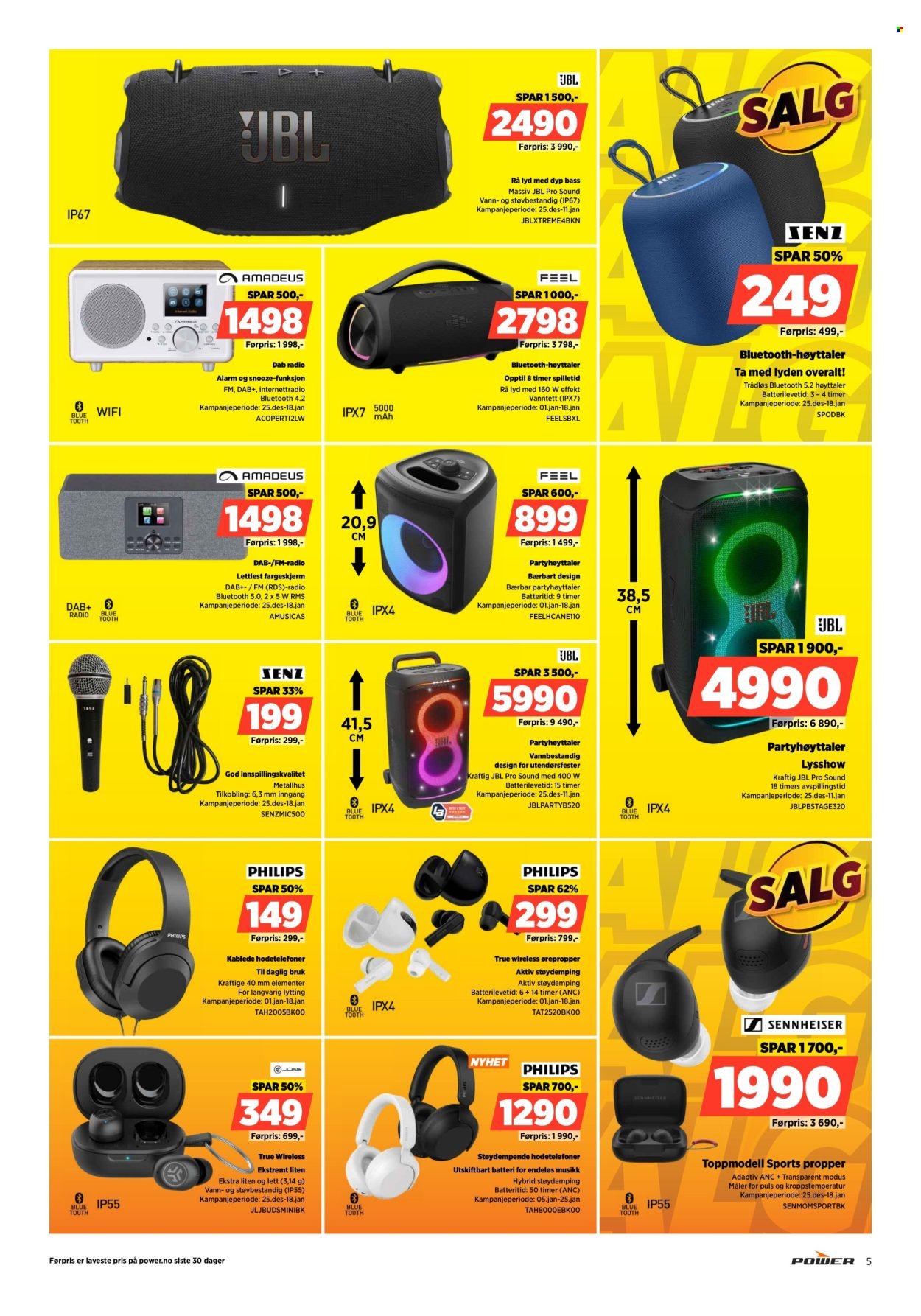 POWER kundeavis - Fra mandag 5. januar 2026 (2026-01-05 - 2026-01-11)