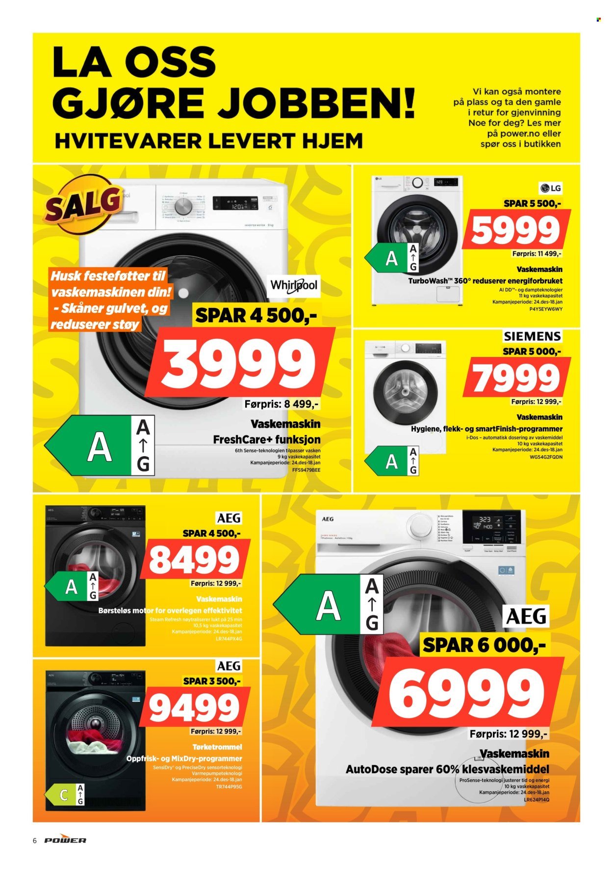 POWER kundeavis - Fra mandag 5. januar 2026 (2026-01-05 - 2026-01-11)