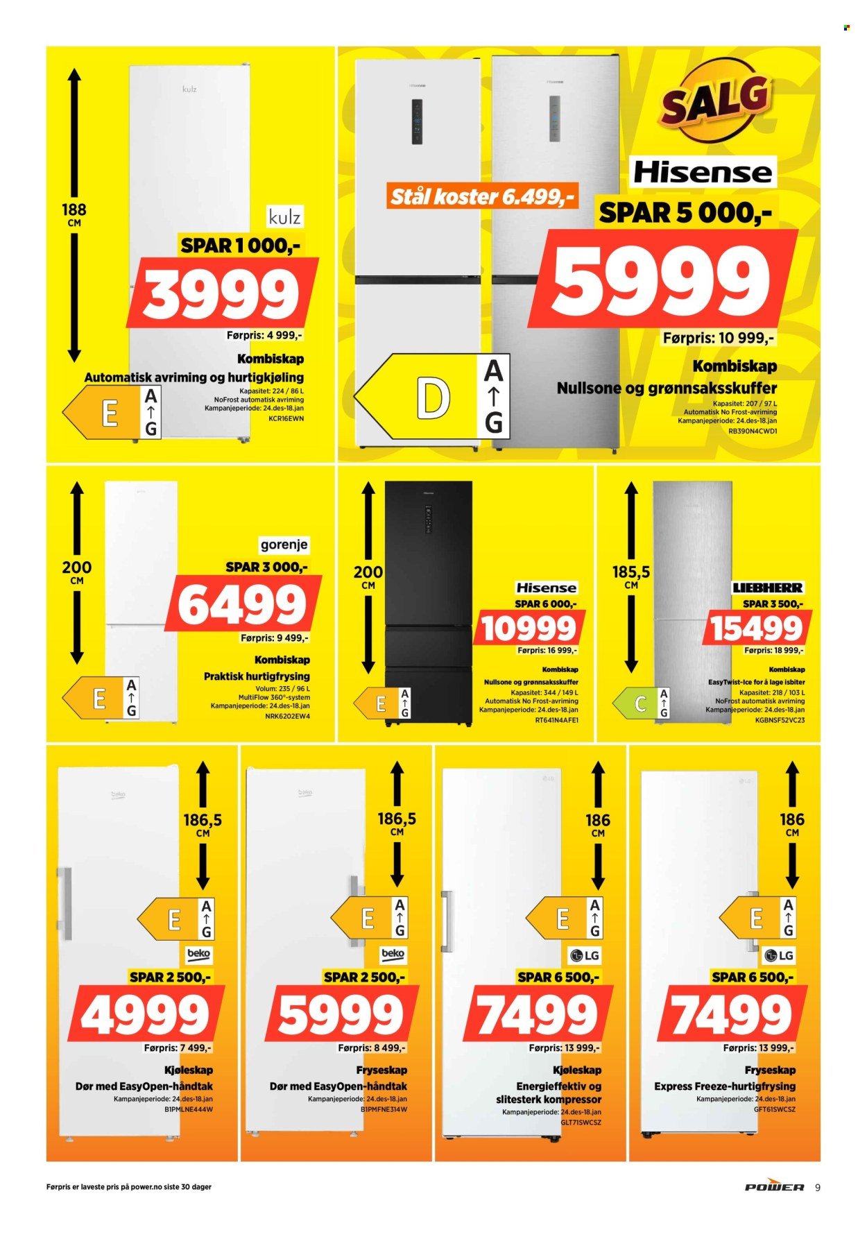 POWER kundeavis - Fra mandag 5. januar 2026 (2026-01-05 - 2026-01-11)