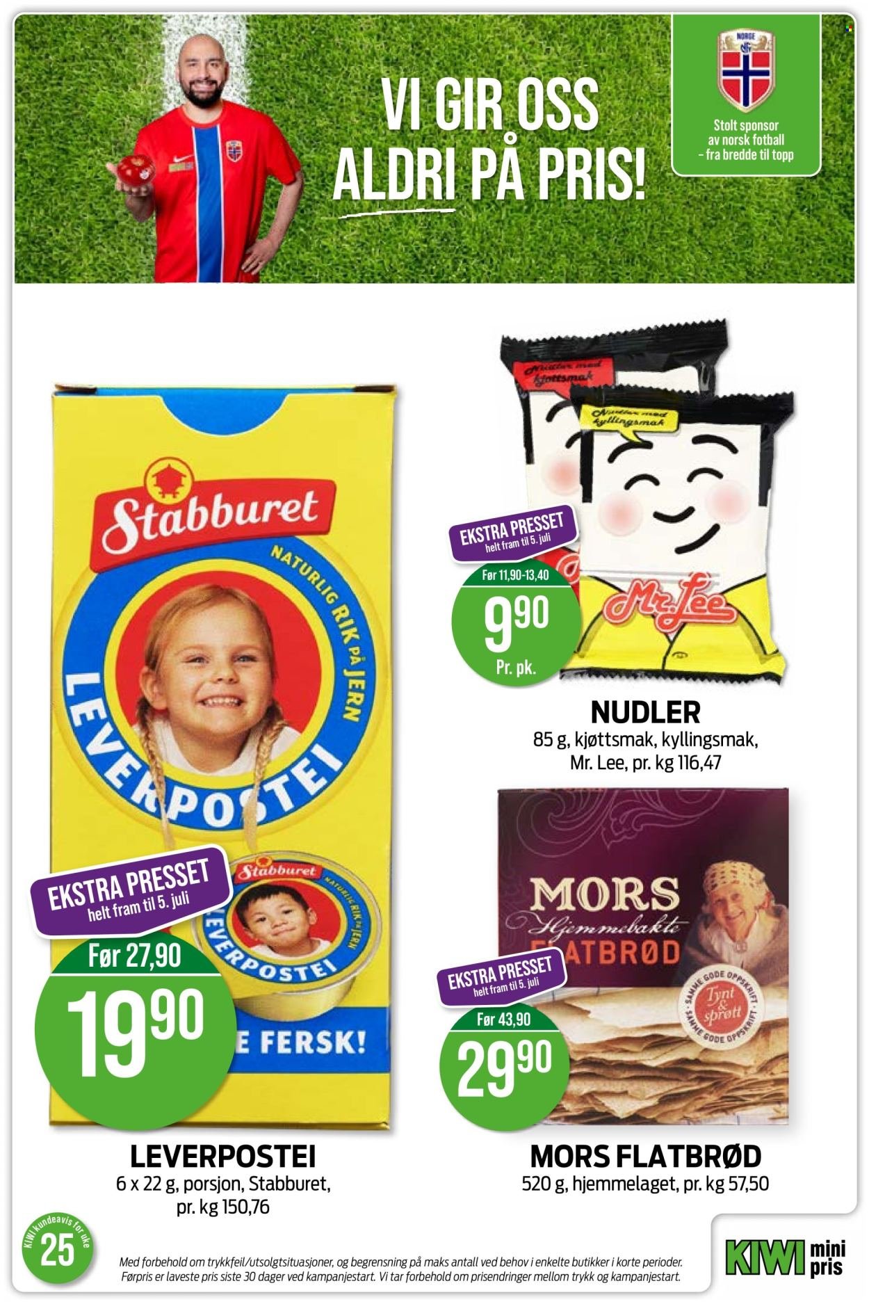 KIWI kundeavis - Fra mandag 15. juni 2026