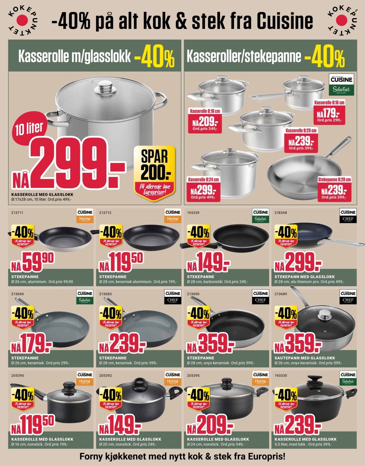 EUROPRIS kundeavis - Fra mandag 17. august 2026