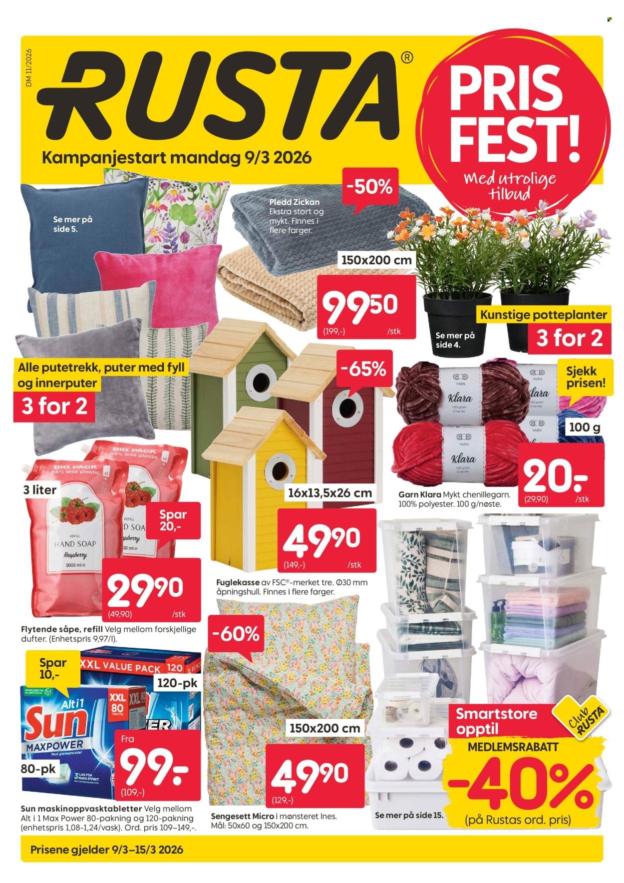 RUSTA kundeavis - Fra mandag 9. mars 2026 (2026-03-09 - 2026-03-15)