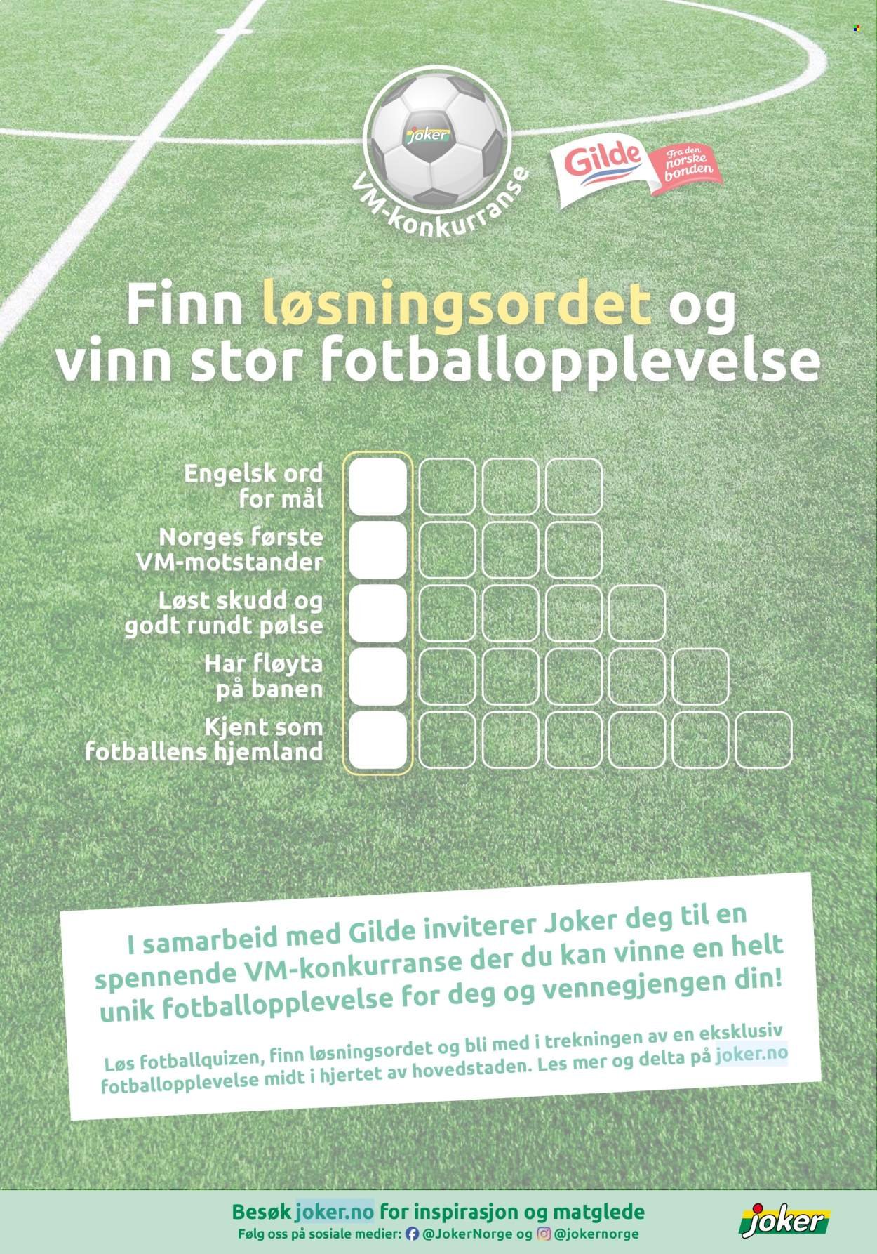 JOKER kundeavis - Fra mandag 22. juni 2026