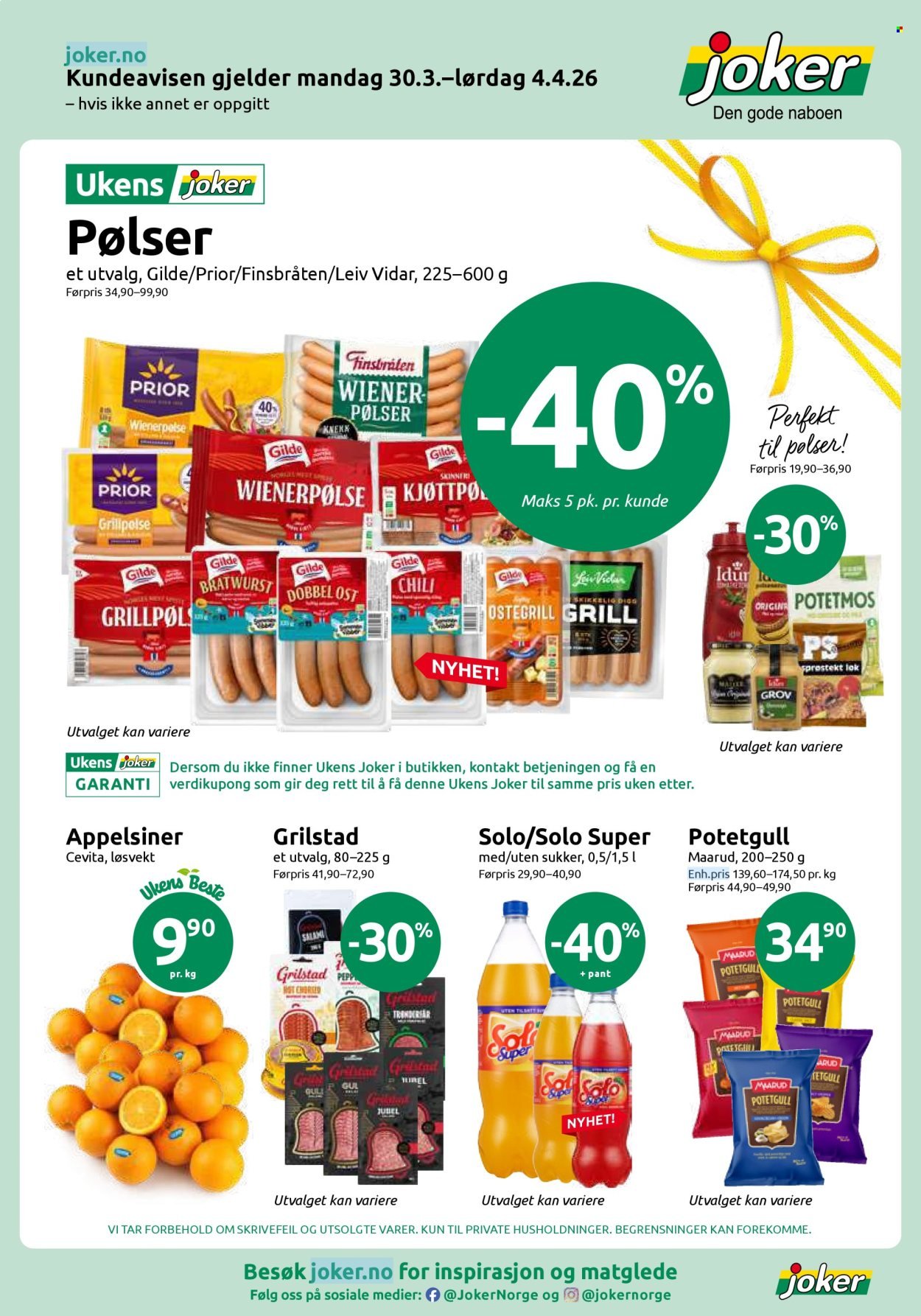 JOKER kundeavis - Fra mandag 30. mars 2026 (2026-03-30 - 2026-04-04)