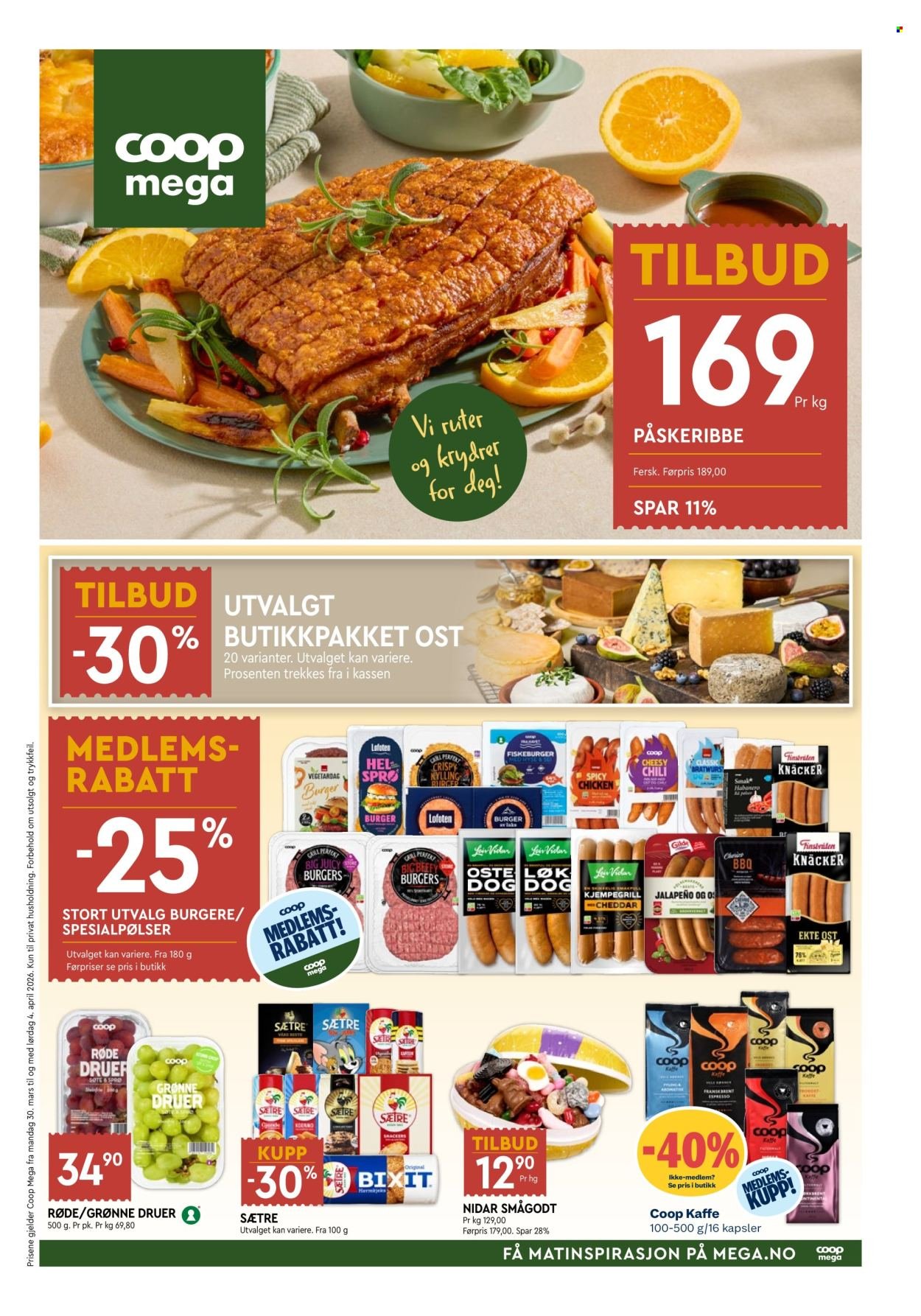 COOP MEGA kundeavis - Uke 14 (2026-03-30 - 2026-04-04)