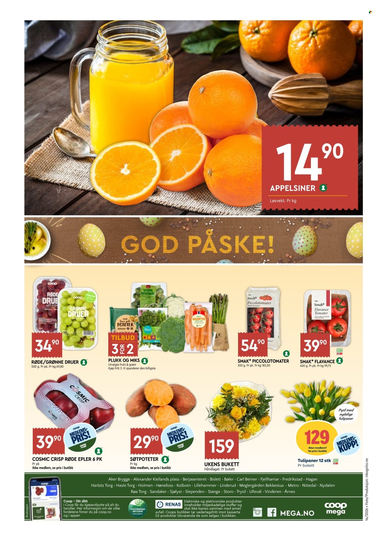 COOP MEGA kundeavis - Uke 14 (2026-03-30 - 2026-04-04)