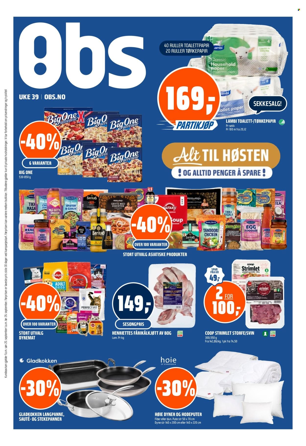 COOP OBS kundeavis - Fra søndag 20. september 2026