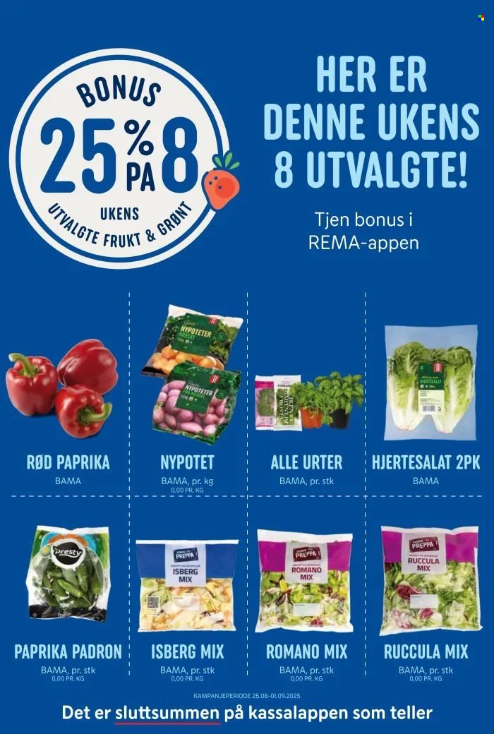 REMA 1000 kundeavis - Uke 35 (2025-08-25 - 2025-08-31)