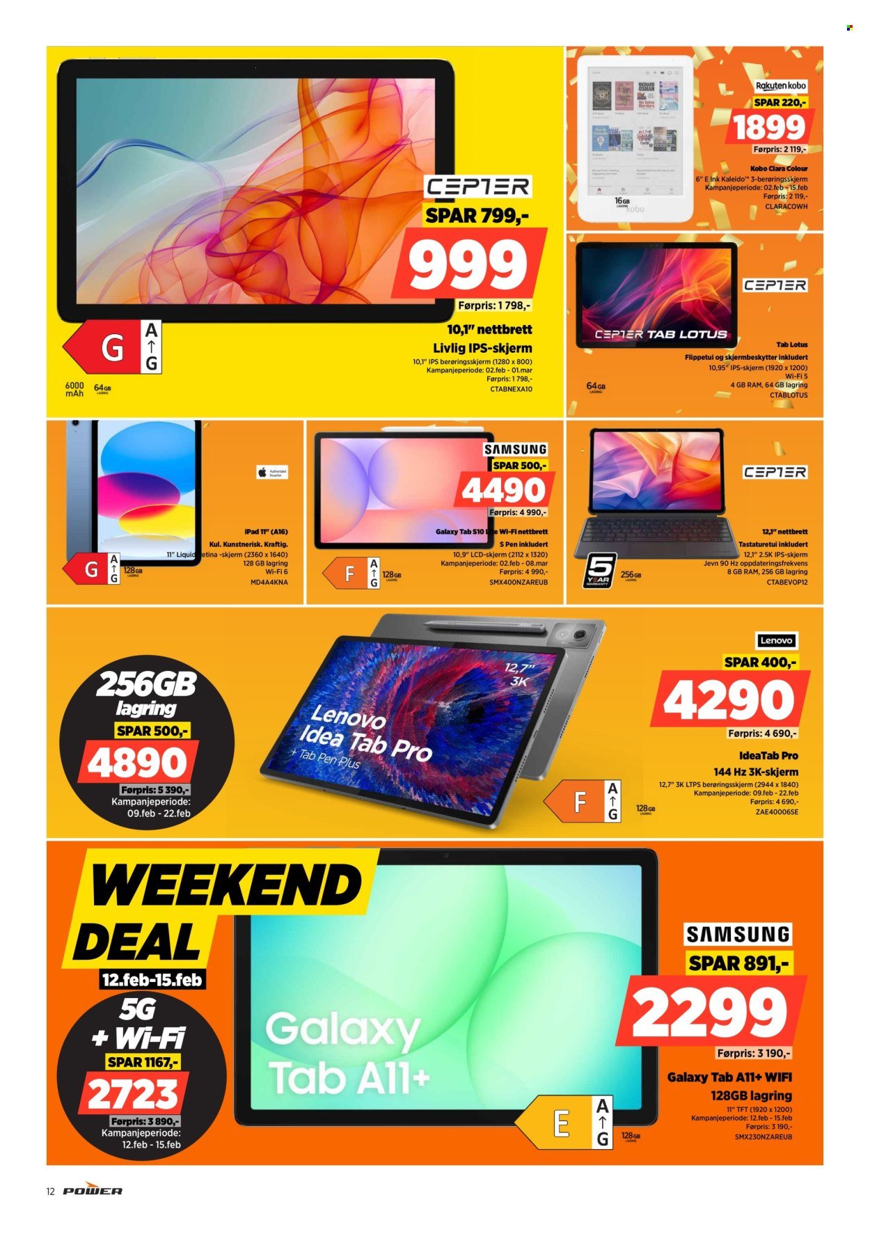 POWER kundeavis - Fra mandag 9. februar 2026 (2026-02-09 - 2026-02-15)