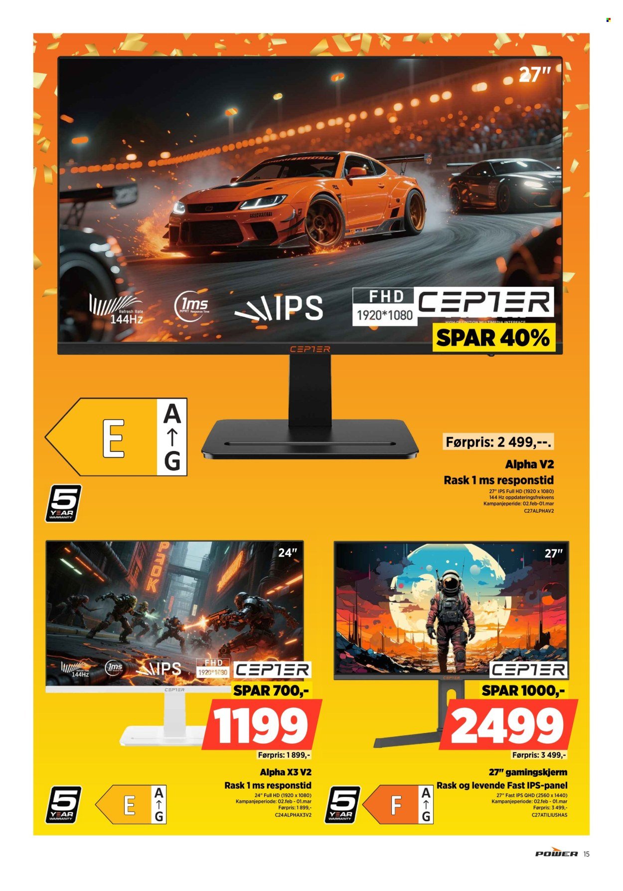 POWER kundeavis - Fra mandag 9. februar 2026 (2026-02-09 - 2026-02-15)