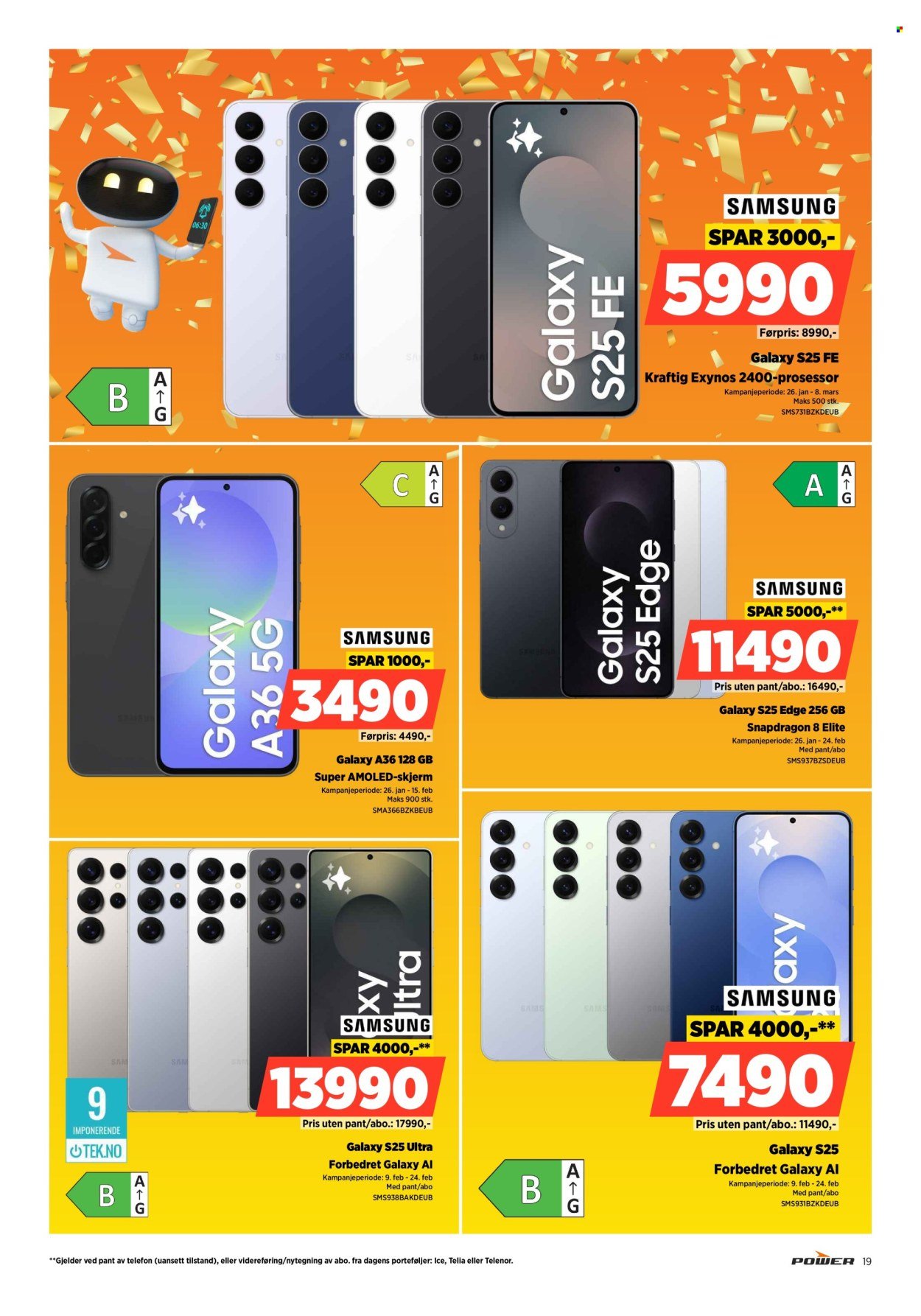 POWER kundeavis - Fra mandag 9. februar 2026 (2026-02-09 - 2026-02-15)