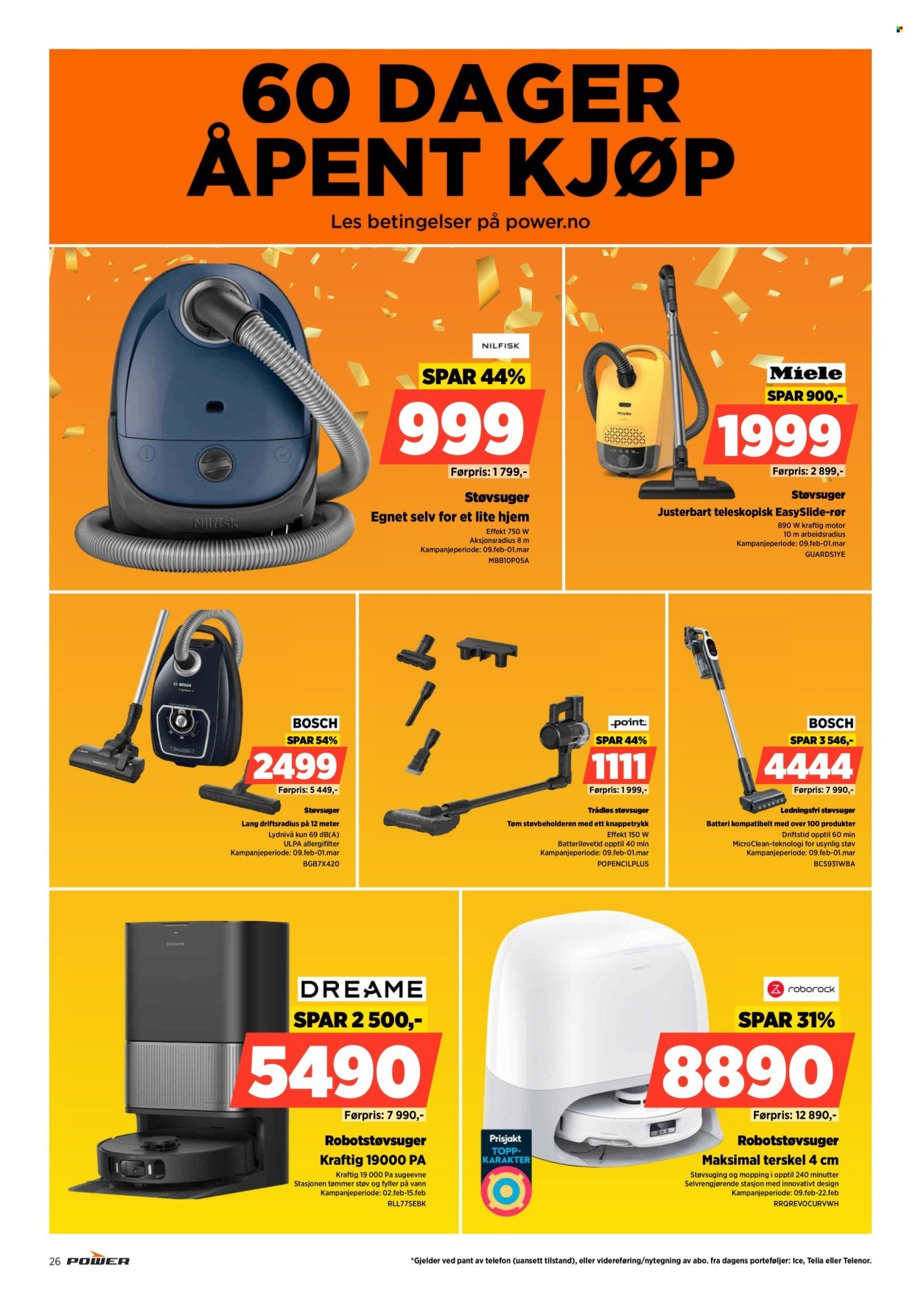 POWER kundeavis - Fra mandag 9. februar 2026 (2026-02-09 - 2026-02-15)
