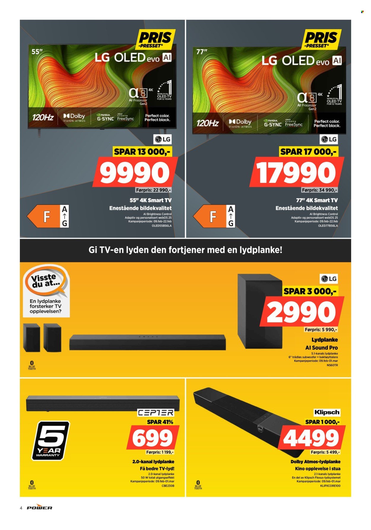 POWER kundeavis - Fra mandag 9. februar 2026 (2026-02-09 - 2026-02-15)