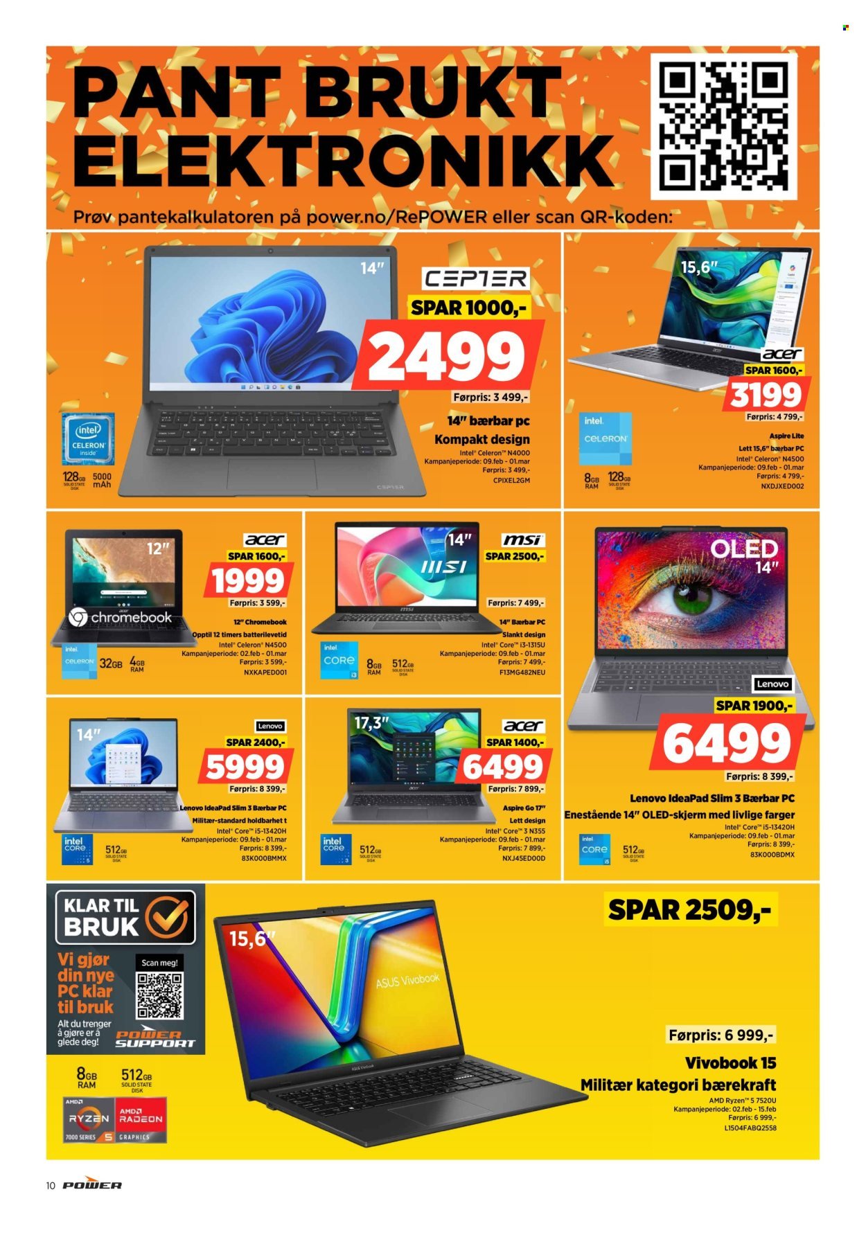 POWER kundeavis - Fra mandag 9. februar 2026 (2026-02-09 - 2026-02-15)