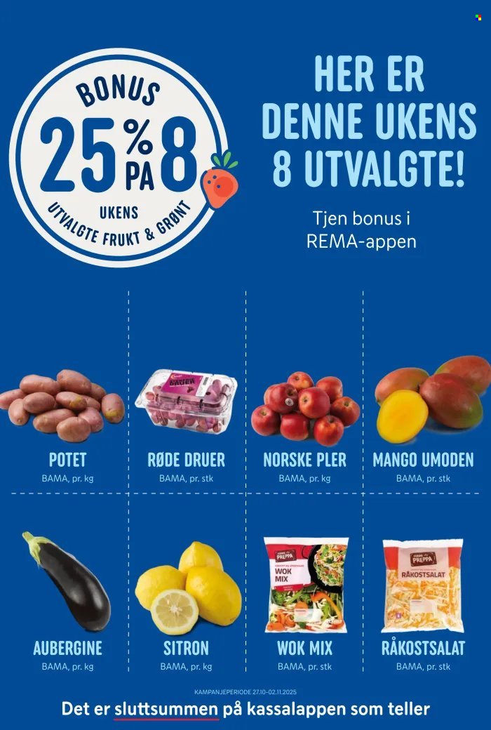 REMA 1000 kundeavis - Uke 44 (2025-10-27 - 2025-11-01)