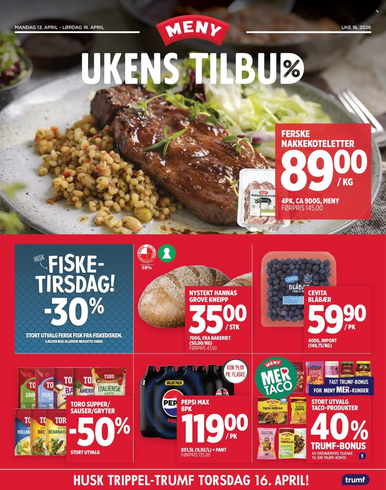 MENY kundeavis - Fra mandag 13. april 2026 (2026-04-13 - 2026-04-18)