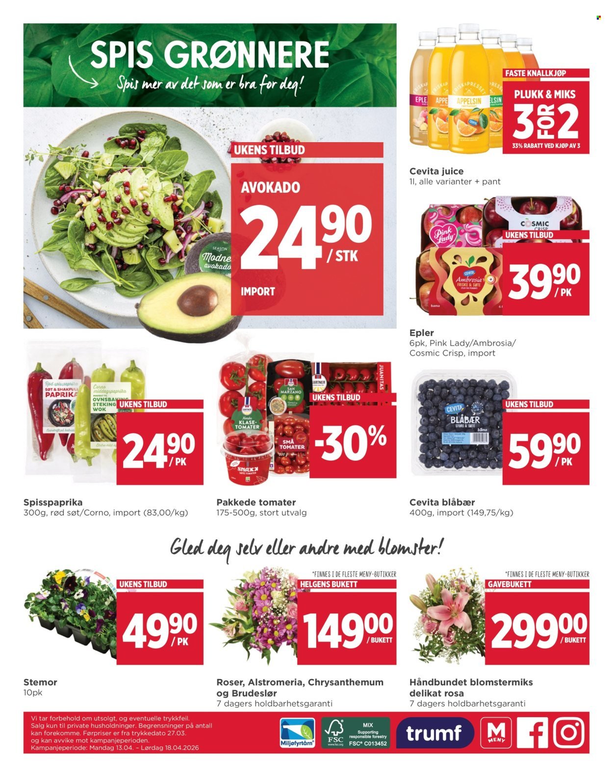 MENY kundeavis - Fra mandag 13. april 2026 (2026-04-13 - 2026-04-18)