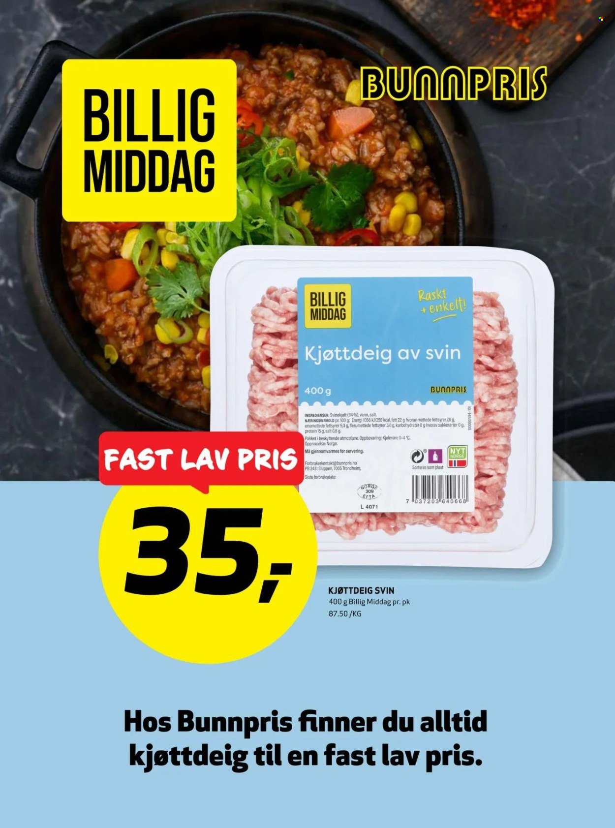 BUNNPRIS kundeavis - Uke 7 (2026-02-09 - 2026-02-15)