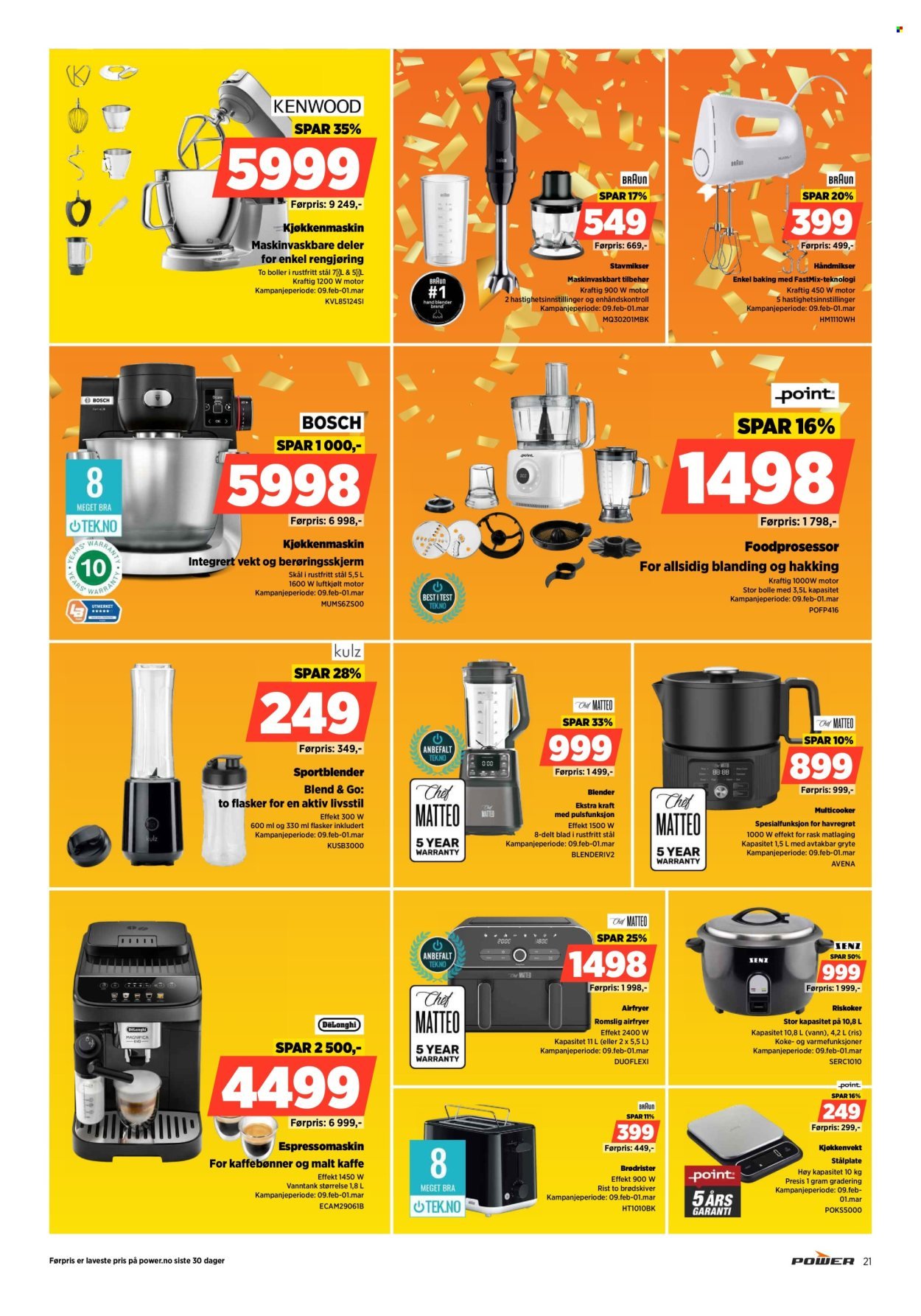 POWER kundeavis - Fra mandag 16. februar 2026 (2026-02-16 - 2026-02-22)