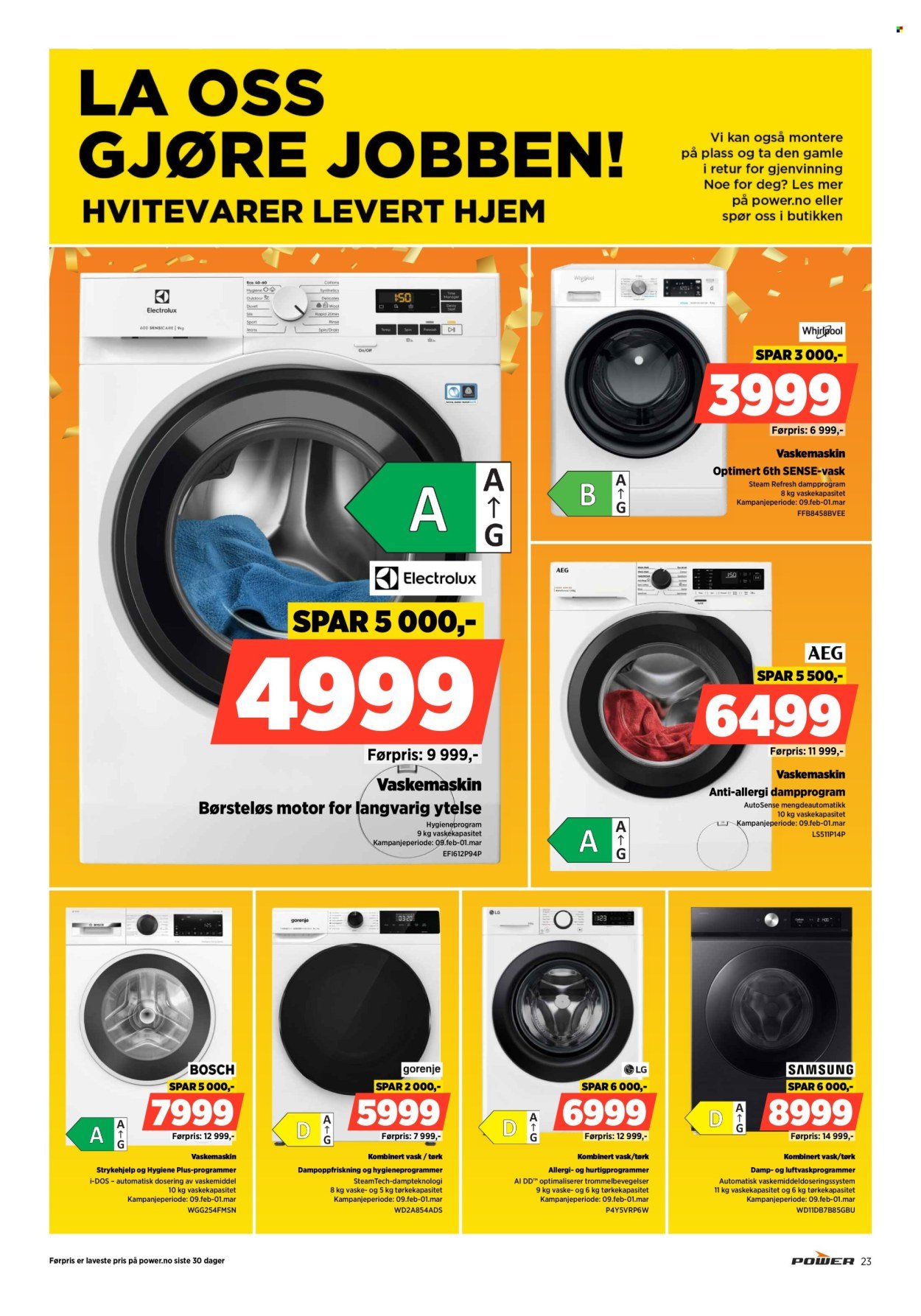 POWER kundeavis - Fra mandag 16. februar 2026 (2026-02-16 - 2026-02-22)