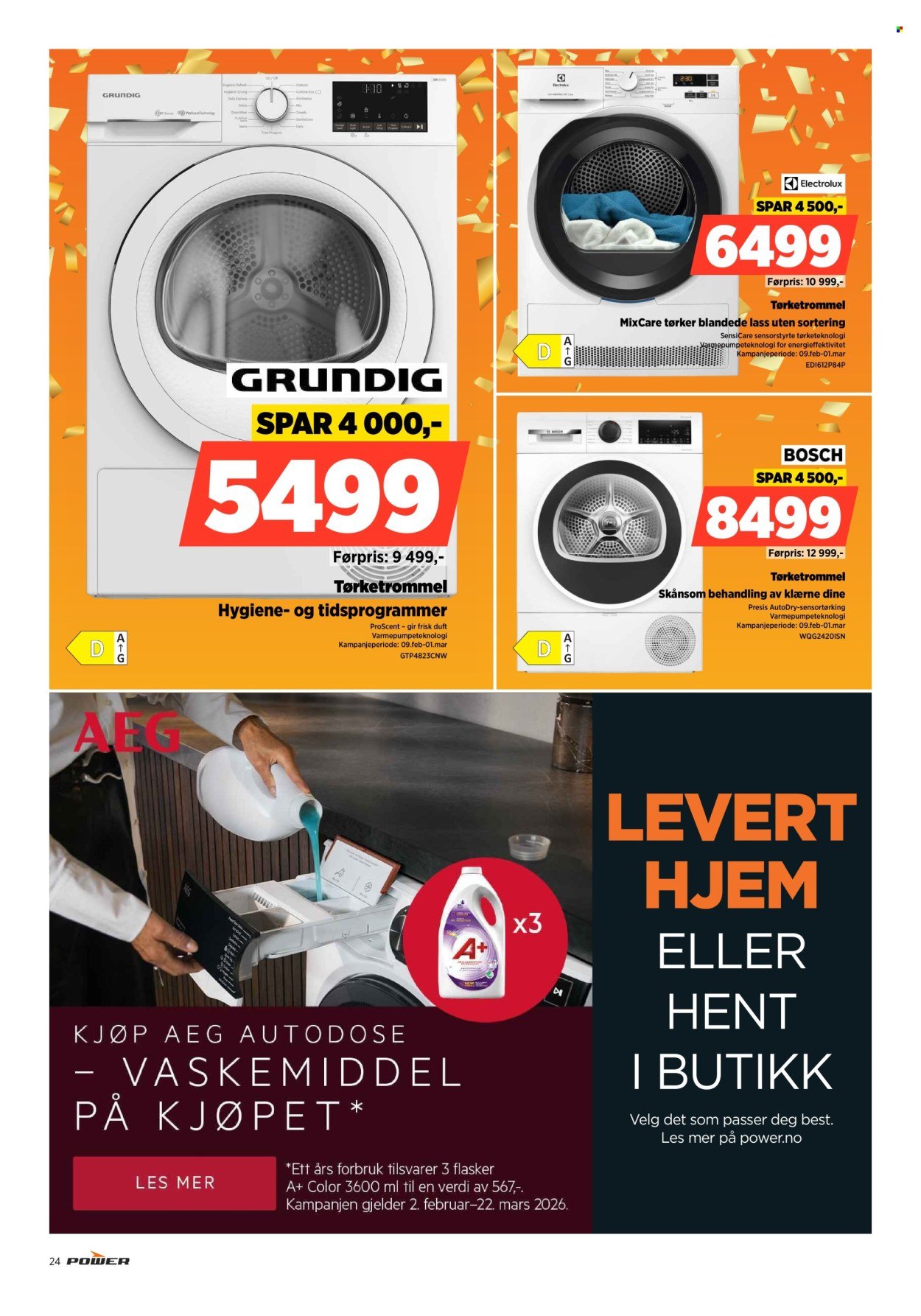 POWER kundeavis - Fra mandag 16. februar 2026 (2026-02-16 - 2026-02-22)