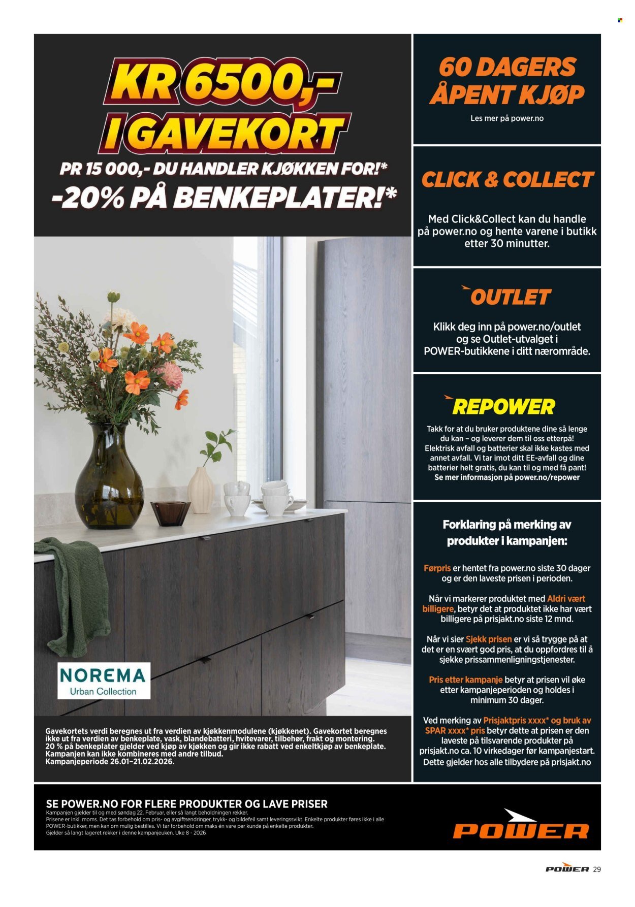 POWER kundeavis - Fra mandag 16. februar 2026 (2026-02-16 - 2026-02-22)
