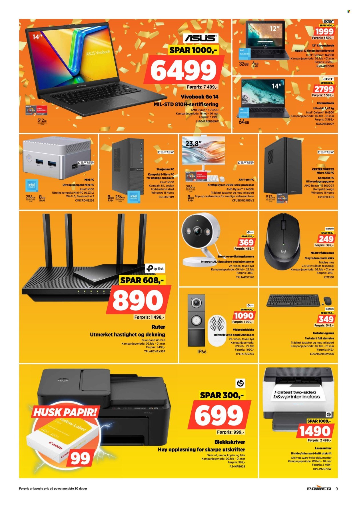 POWER kundeavis - Fra mandag 16. februar 2026 (2026-02-16 - 2026-02-22)