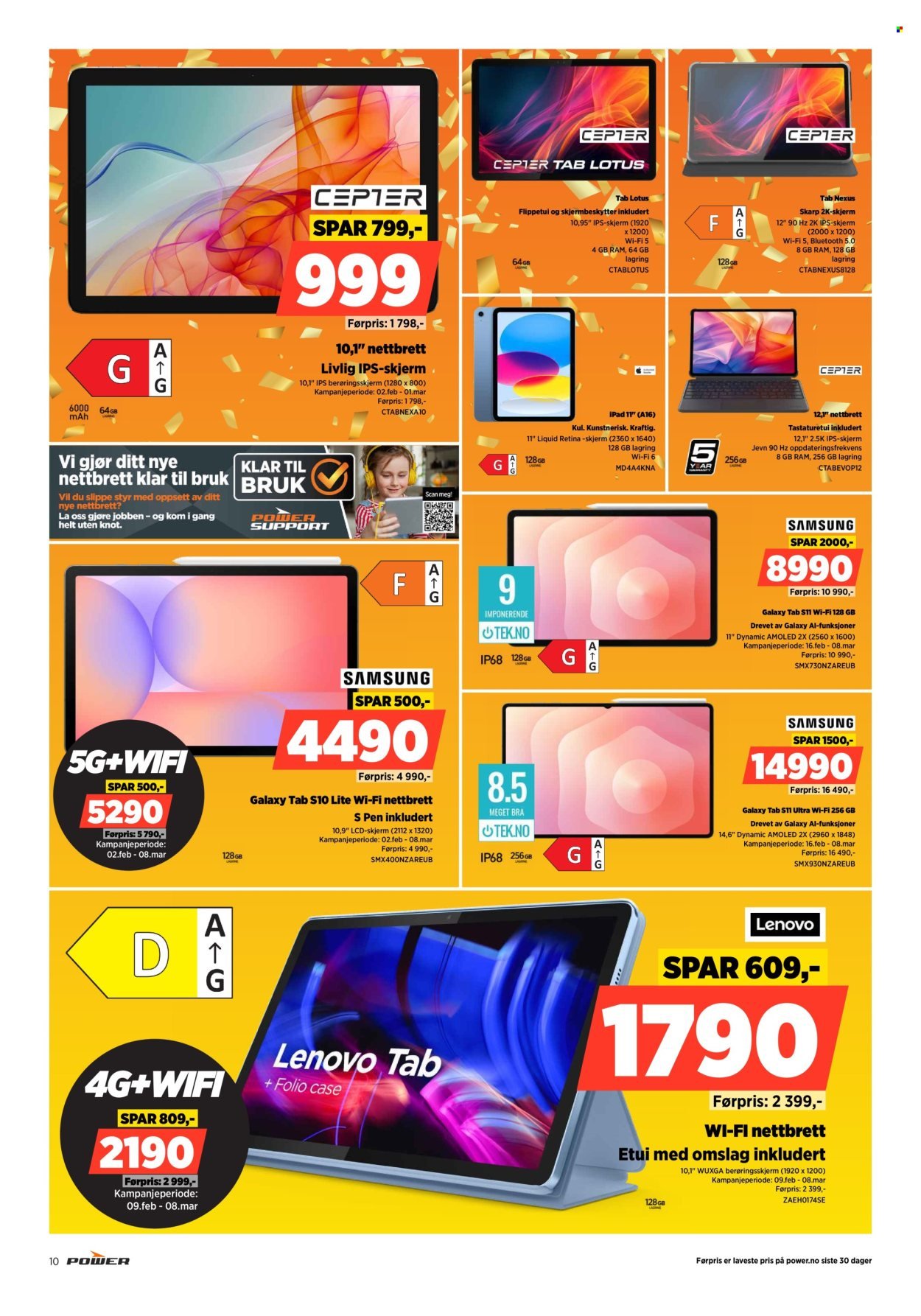 POWER kundeavis - Fra mandag 16. februar 2026 (2026-02-16 - 2026-02-22)
