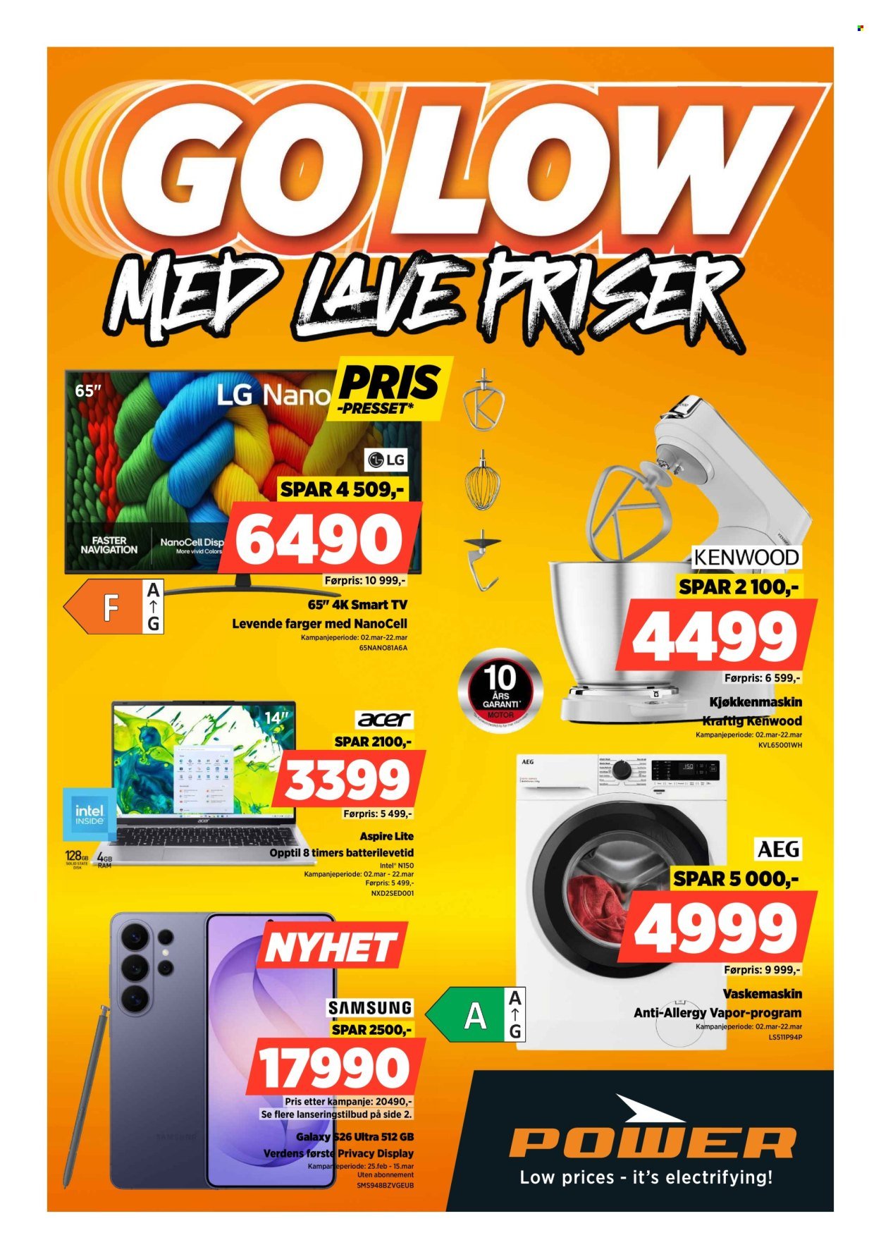 POWER kundeavis - Fra mandag 9. mars 2026 (2026-03-09 - 2026-03-15)