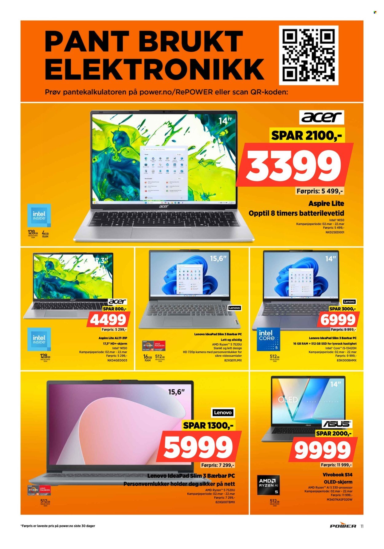 POWER kundeavis - Fra mandag 9. mars 2026 (2026-03-09 - 2026-03-15)