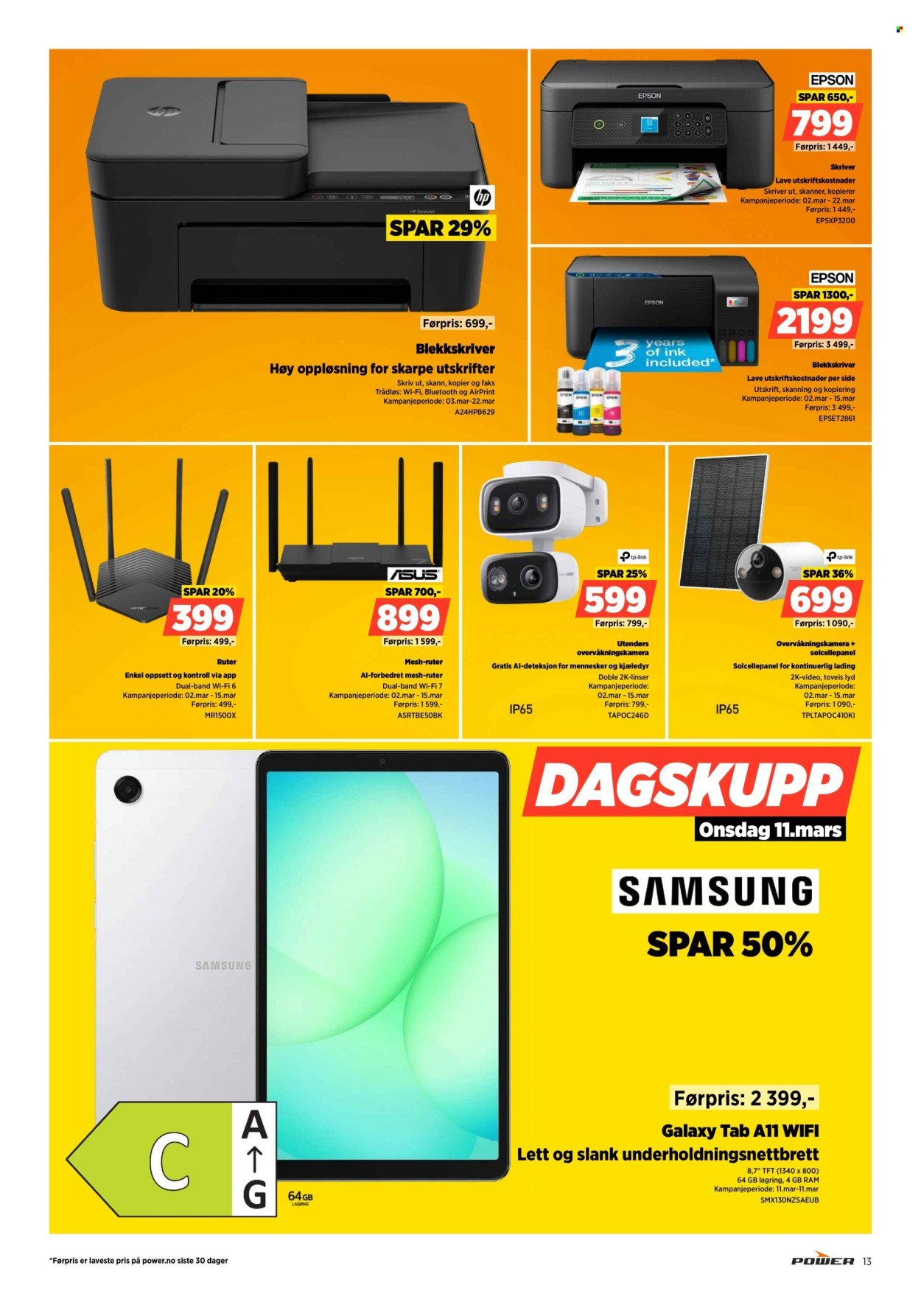 POWER kundeavis - Fra mandag 9. mars 2026 (2026-03-09 - 2026-03-15)