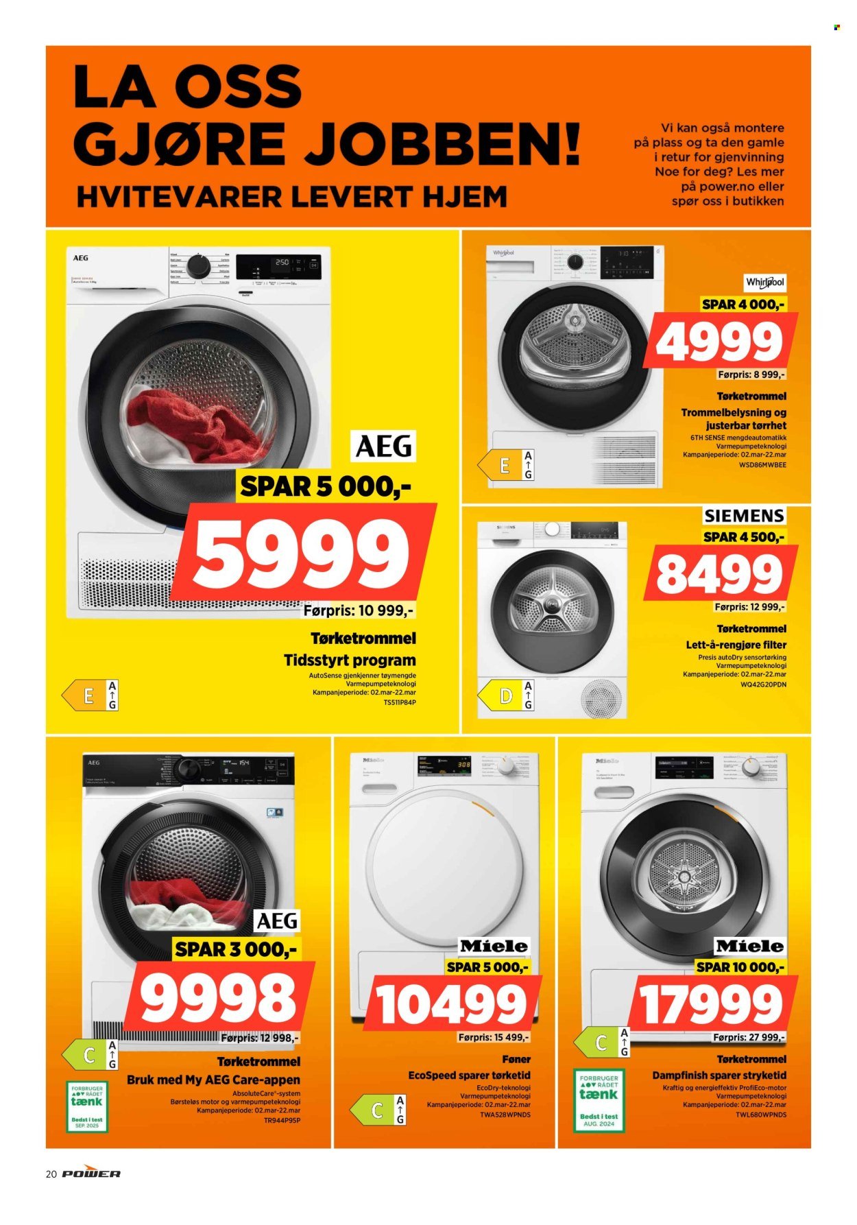 POWER kundeavis - Fra mandag 9. mars 2026 (2026-03-09 - 2026-03-15)