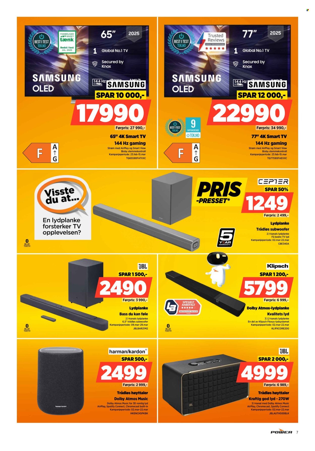 POWER kundeavis - Fra mandag 9. mars 2026 (2026-03-09 - 2026-03-15)