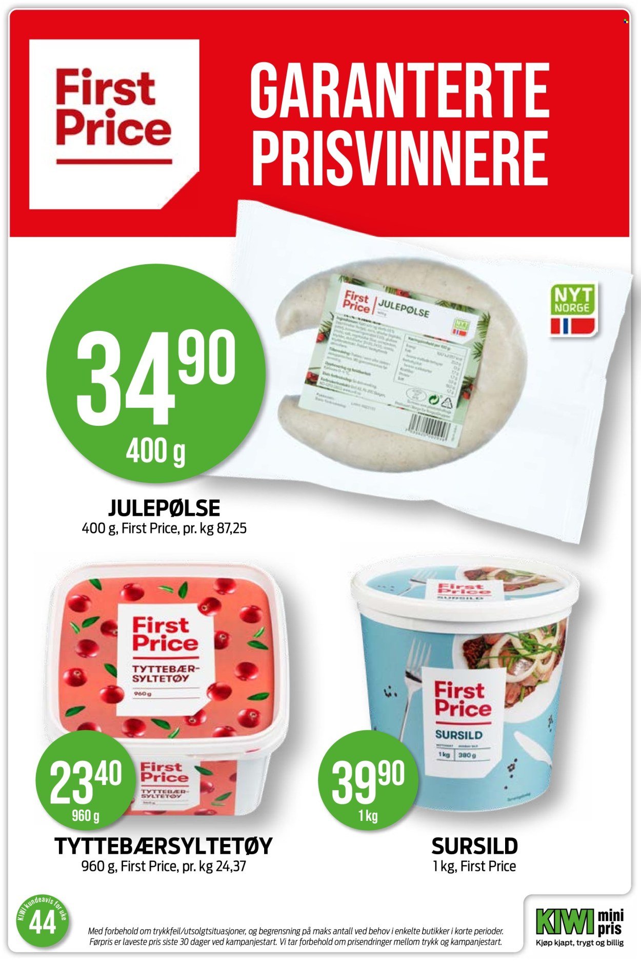 KIWI kundeavis - Fra mandag 27. oktober 2025 (2025-10-27 - 2025-11-02)