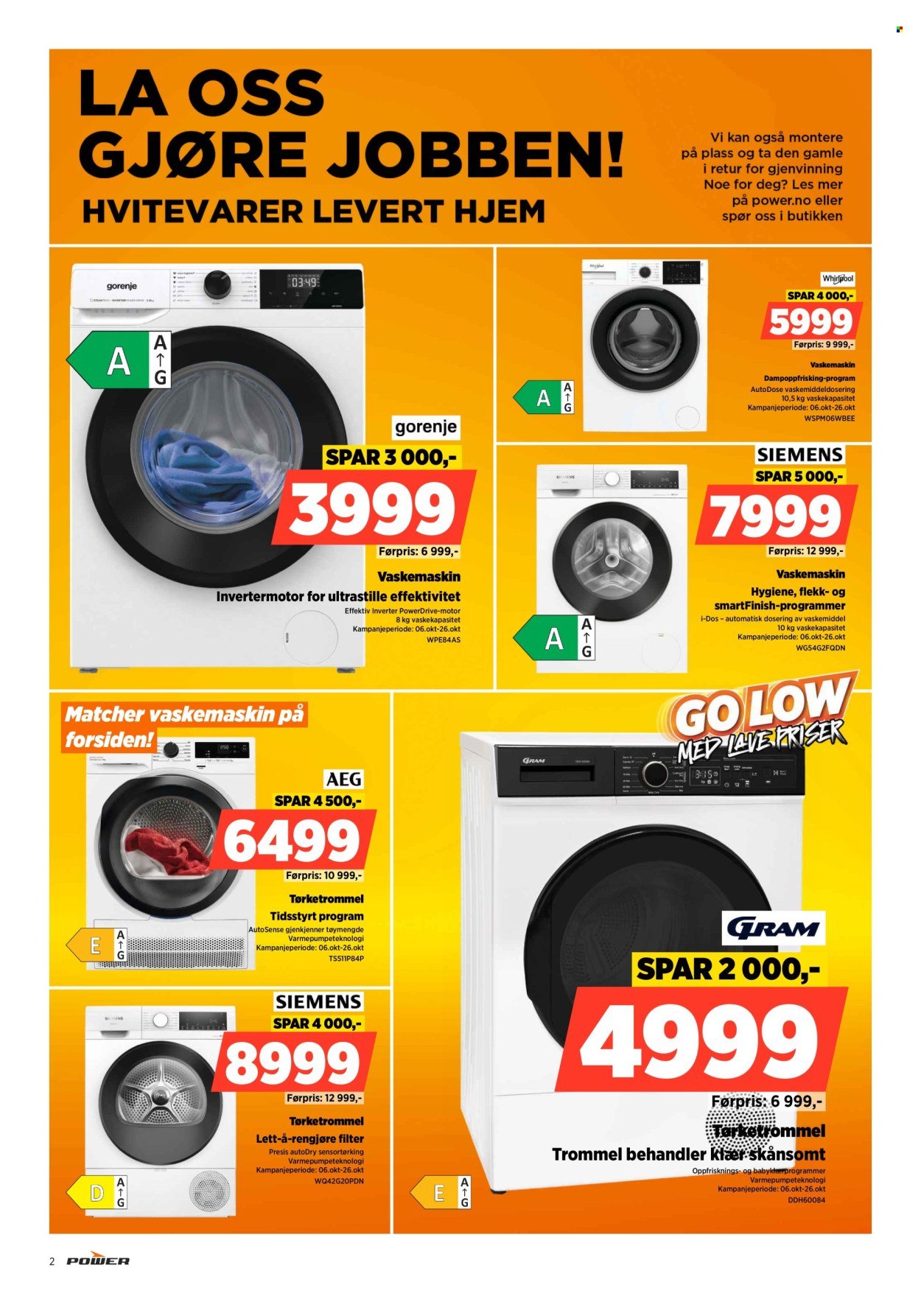 POWER kundeavis - Fra mandag 13. oktober 2025 (2025-10-13 - 2025-10-19)