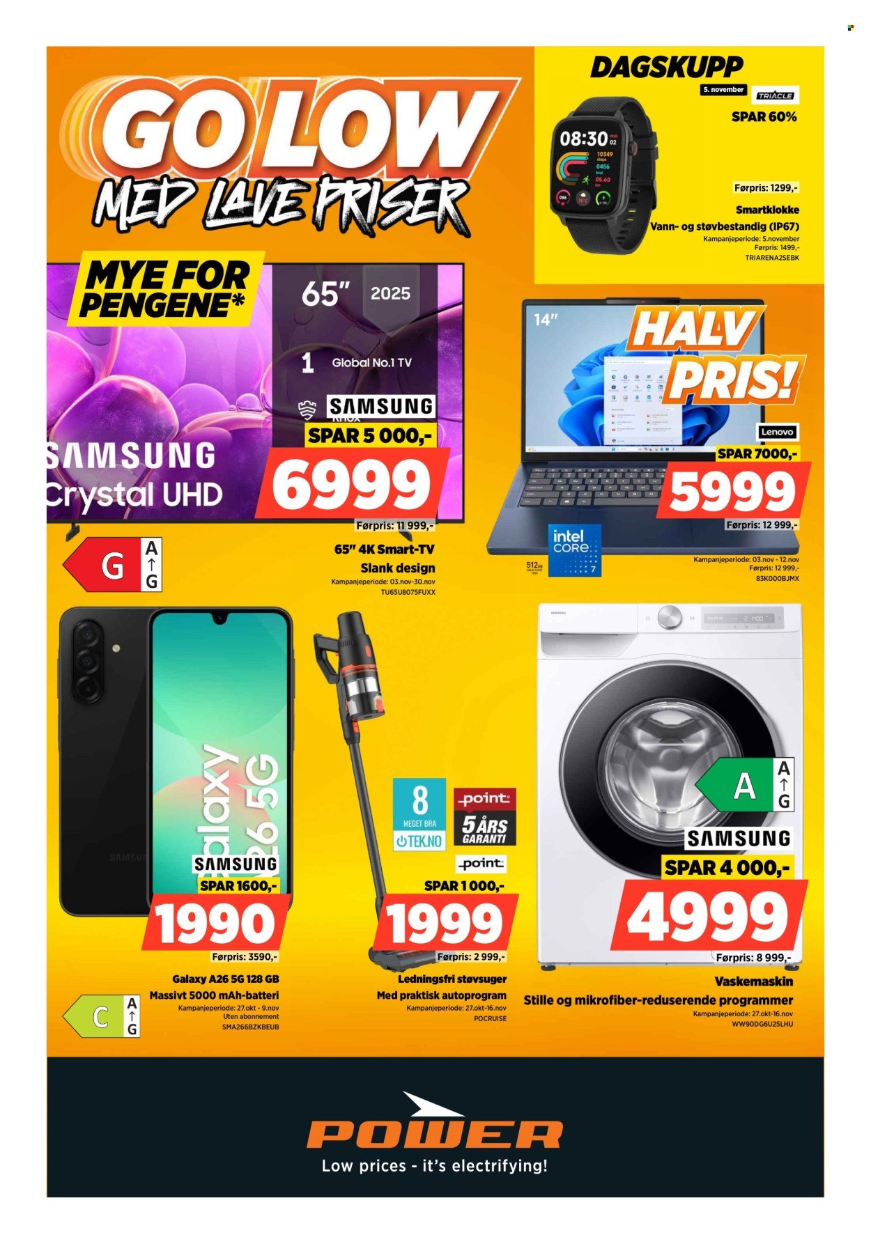 POWER kundeavis - Fra mandag 3. november 2025 (2025-11-03 - 2025-11-09)