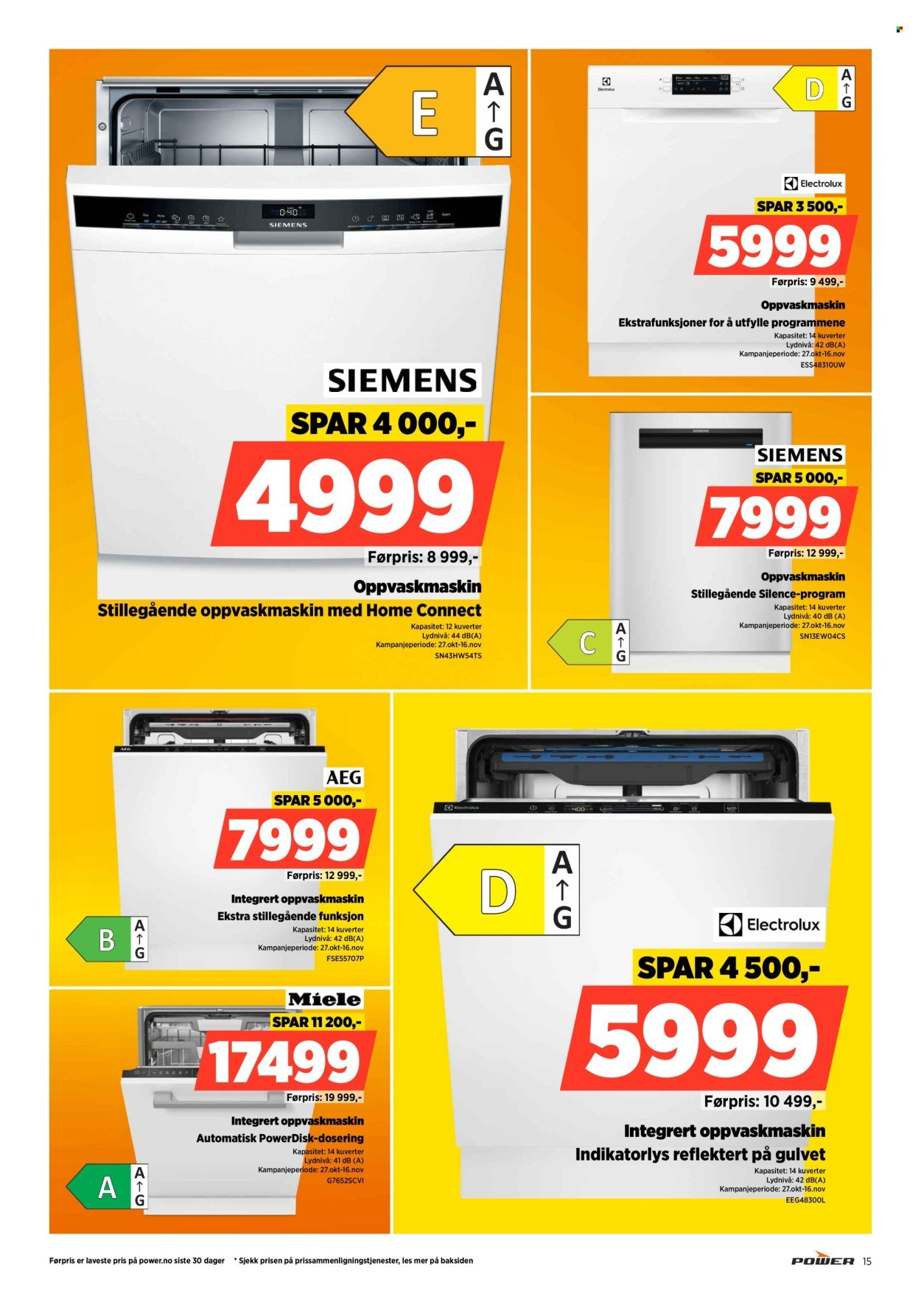 POWER kundeavis - Fra mandag 3. november 2025 (2025-11-03 - 2025-11-09)