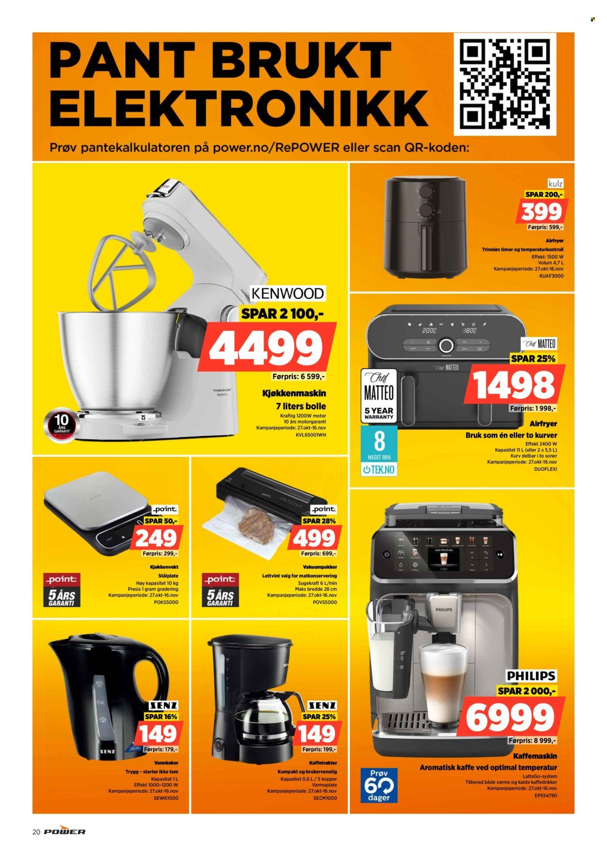 POWER kundeavis - Fra mandag 3. november 2025 (2025-11-03 - 2025-11-09)