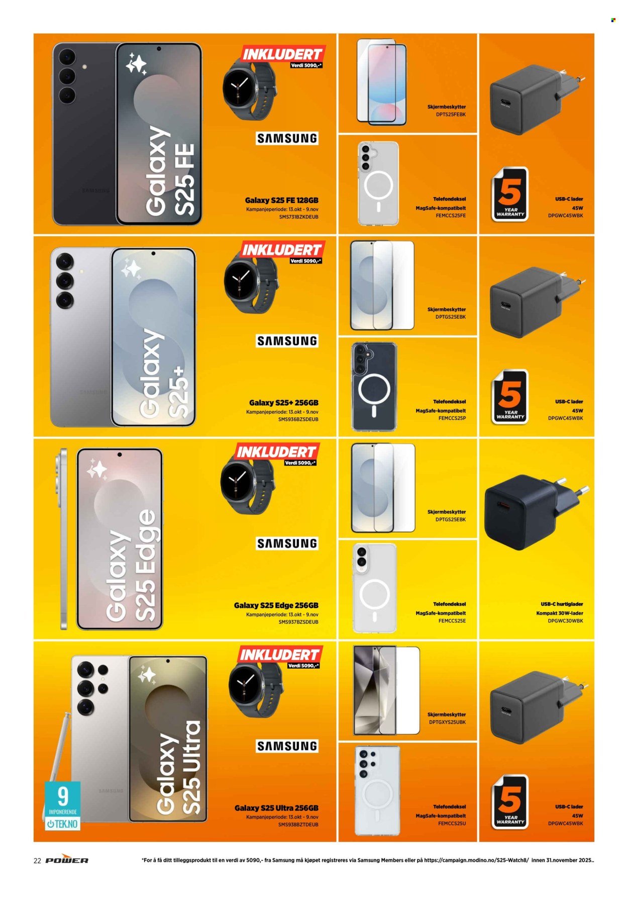 POWER kundeavis - Fra mandag 3. november 2025 (2025-11-03 - 2025-11-09)